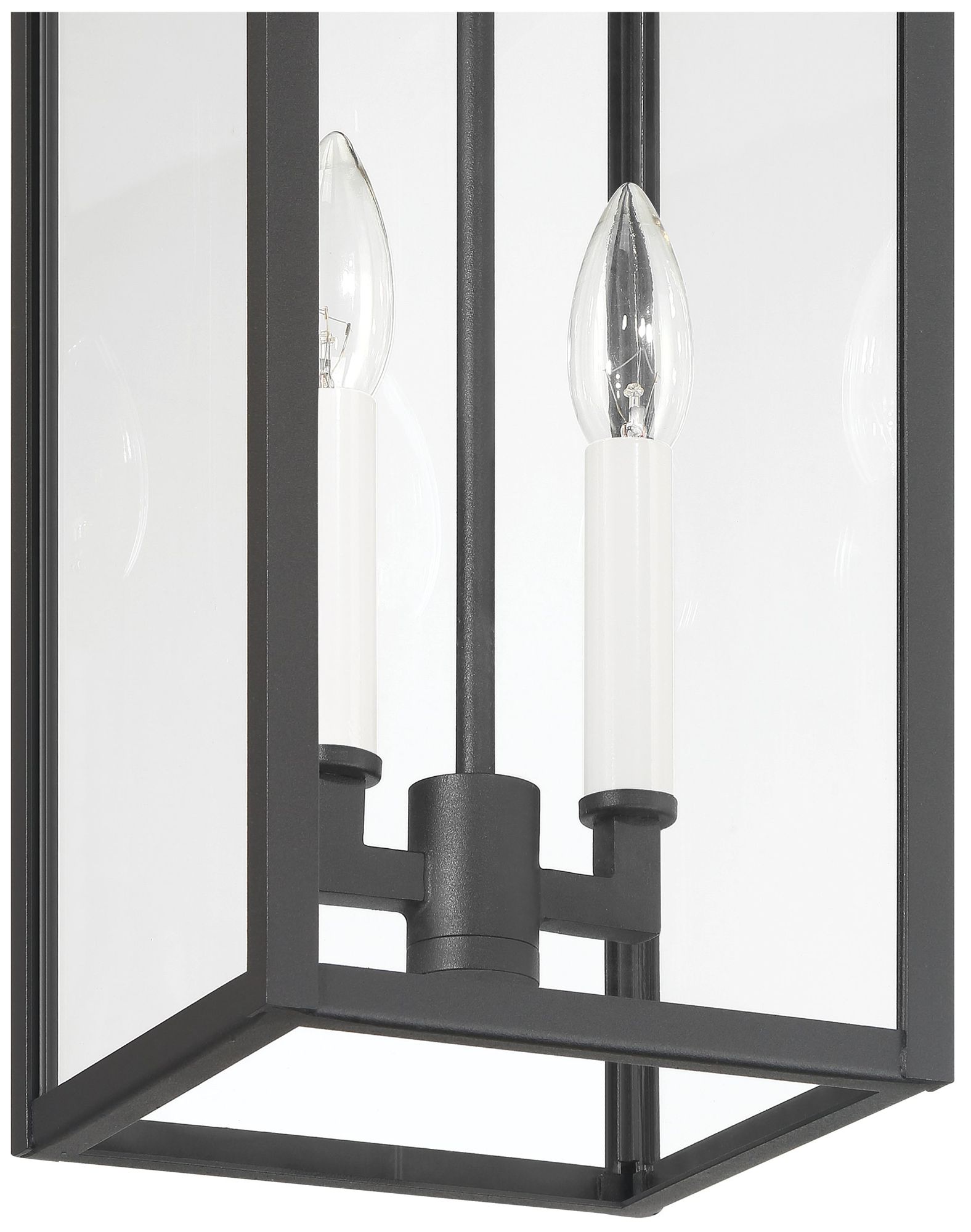 Image 6 Thesis Hillside 2 Light Exterior Pendant Light, Black w/ Clear Glass more views
