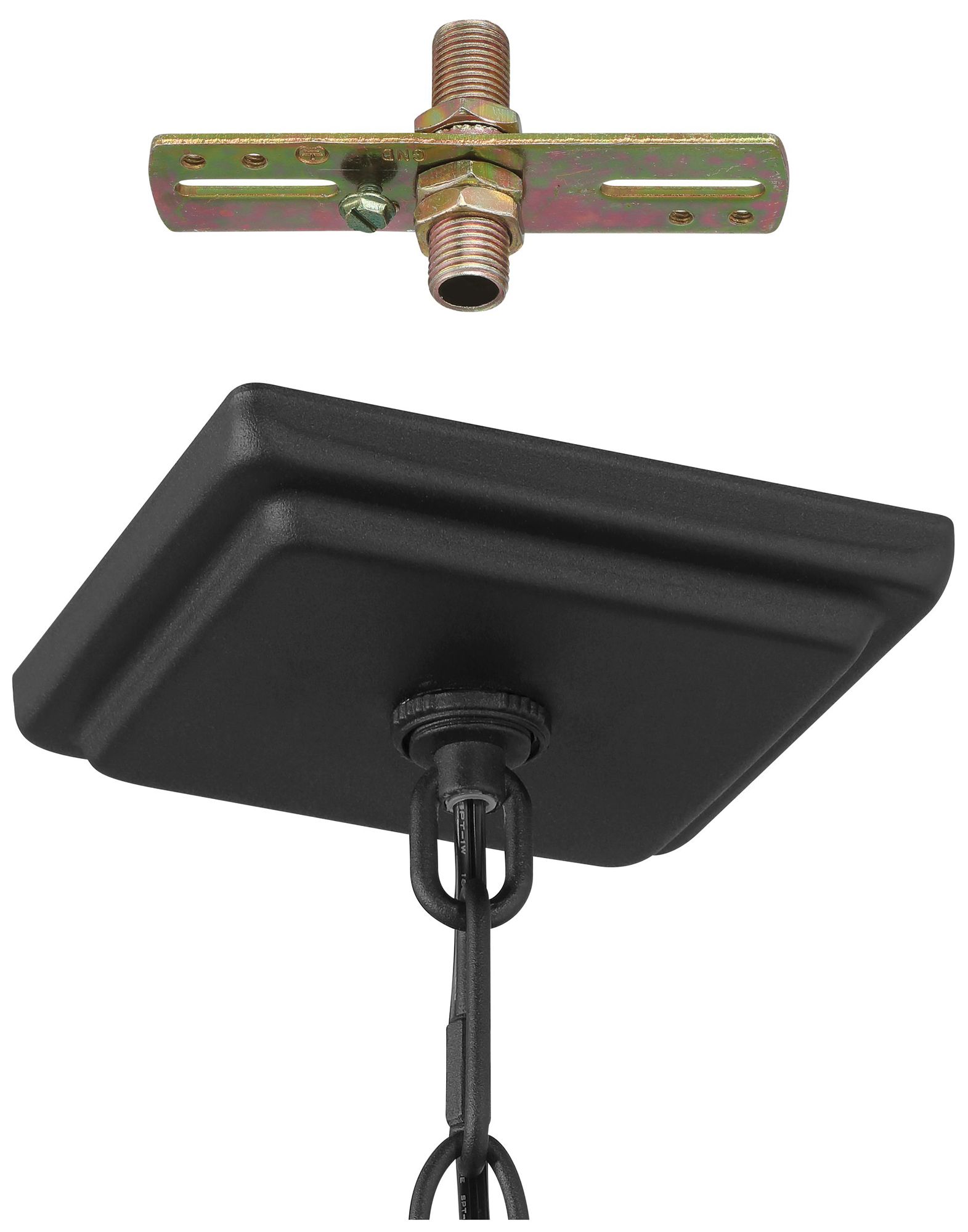 Image 7 Thesis Hillside 2 Light Exterior Pendant Light, Black w/ Clear Glass more views