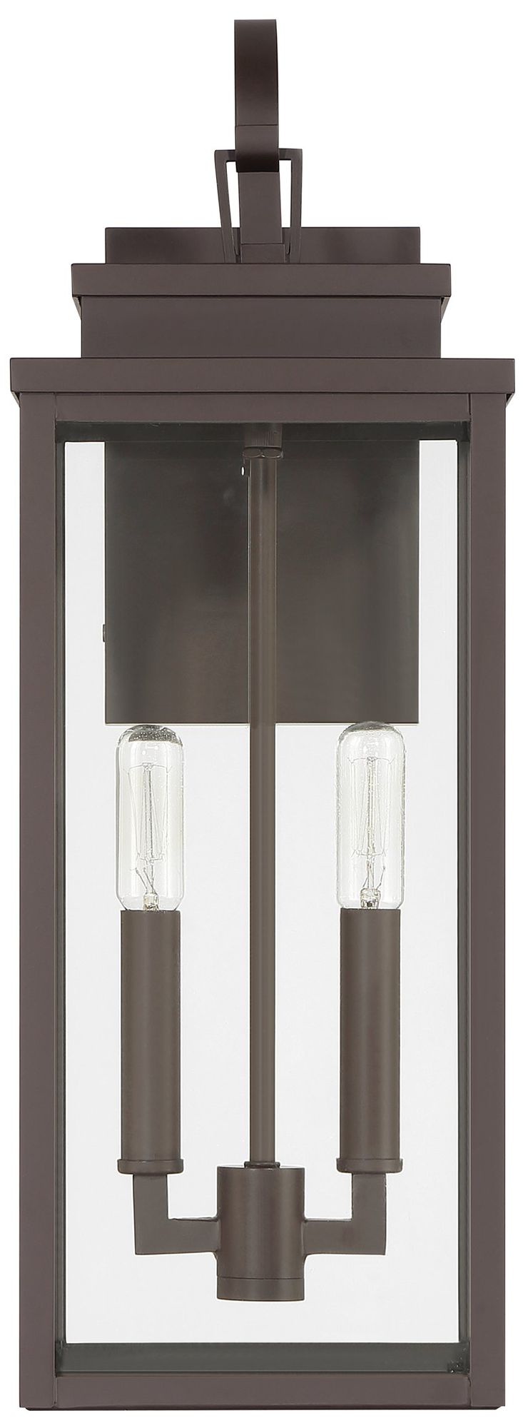 Image 2 Thesis Hillside 20" 2 Light Dark Bronze Exterior Wall Sconce more views