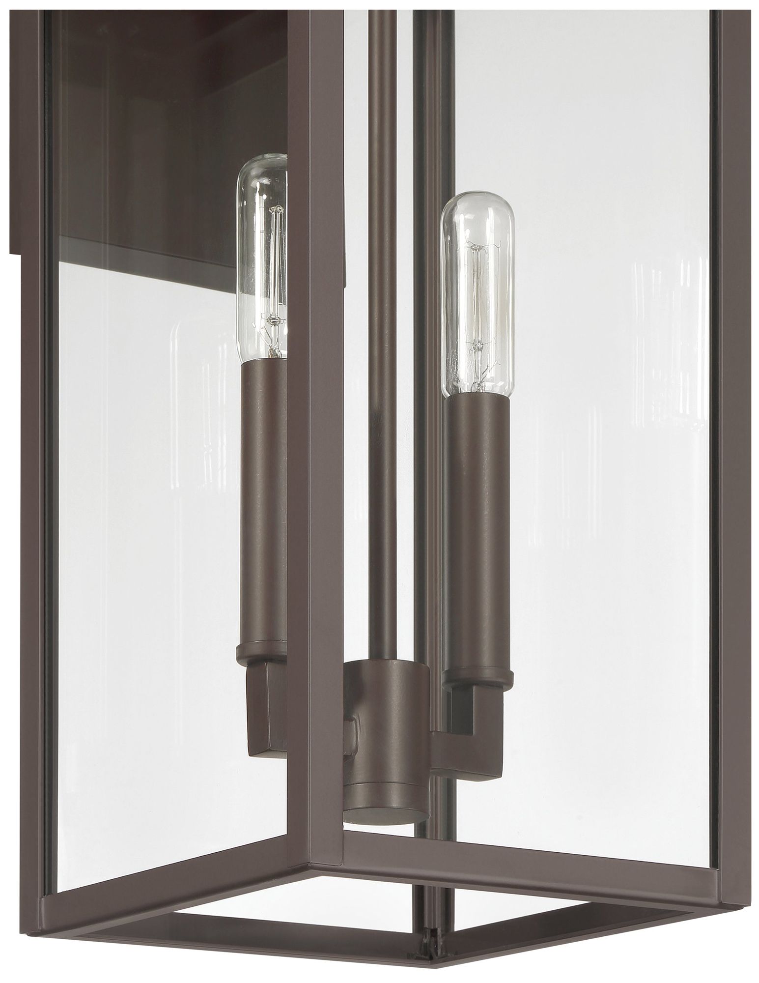 Image 3 Thesis Hillside 20" 2 Light Dark Bronze Exterior Wall Sconce more views