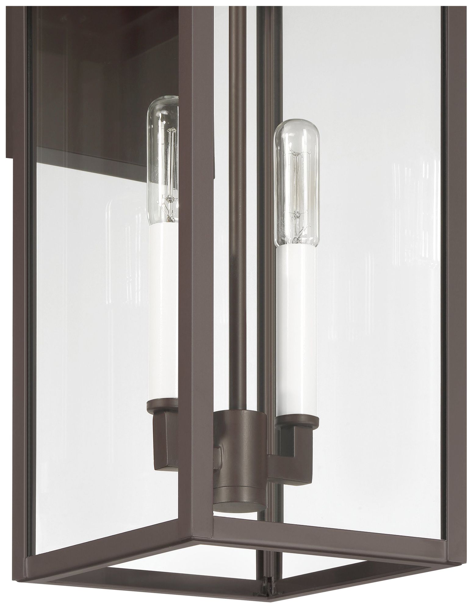 Image 5 Thesis Hillside 20" 2 Light Dark Bronze Exterior Wall Sconce more views