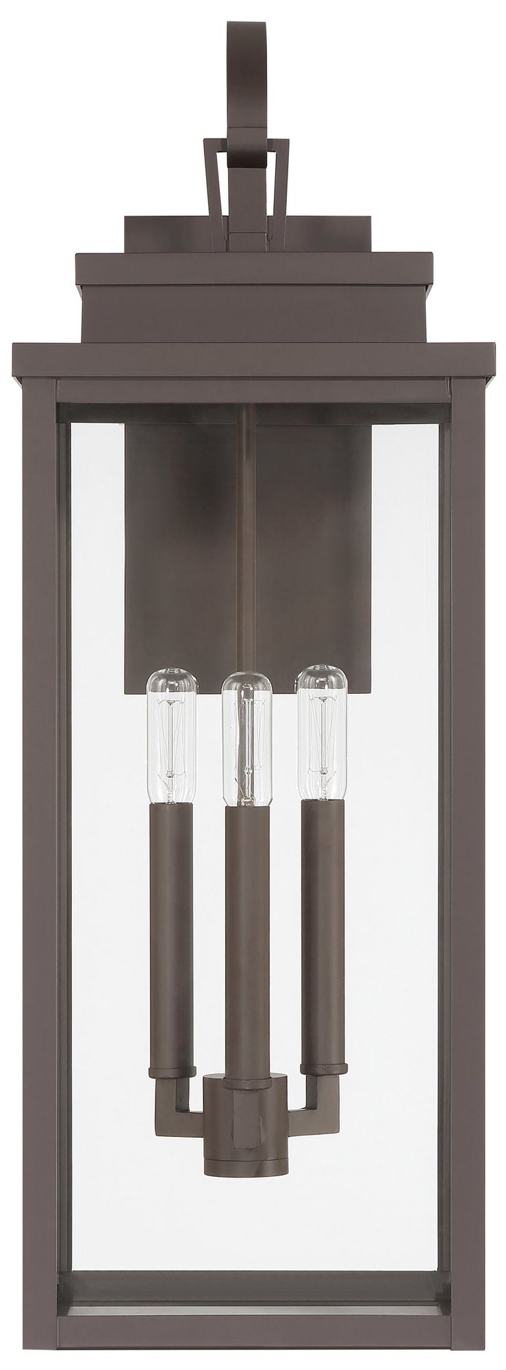 Image 2 Thesis Hillside 25" 3 Light Dark Bronze Exterior Wall Sconce more views