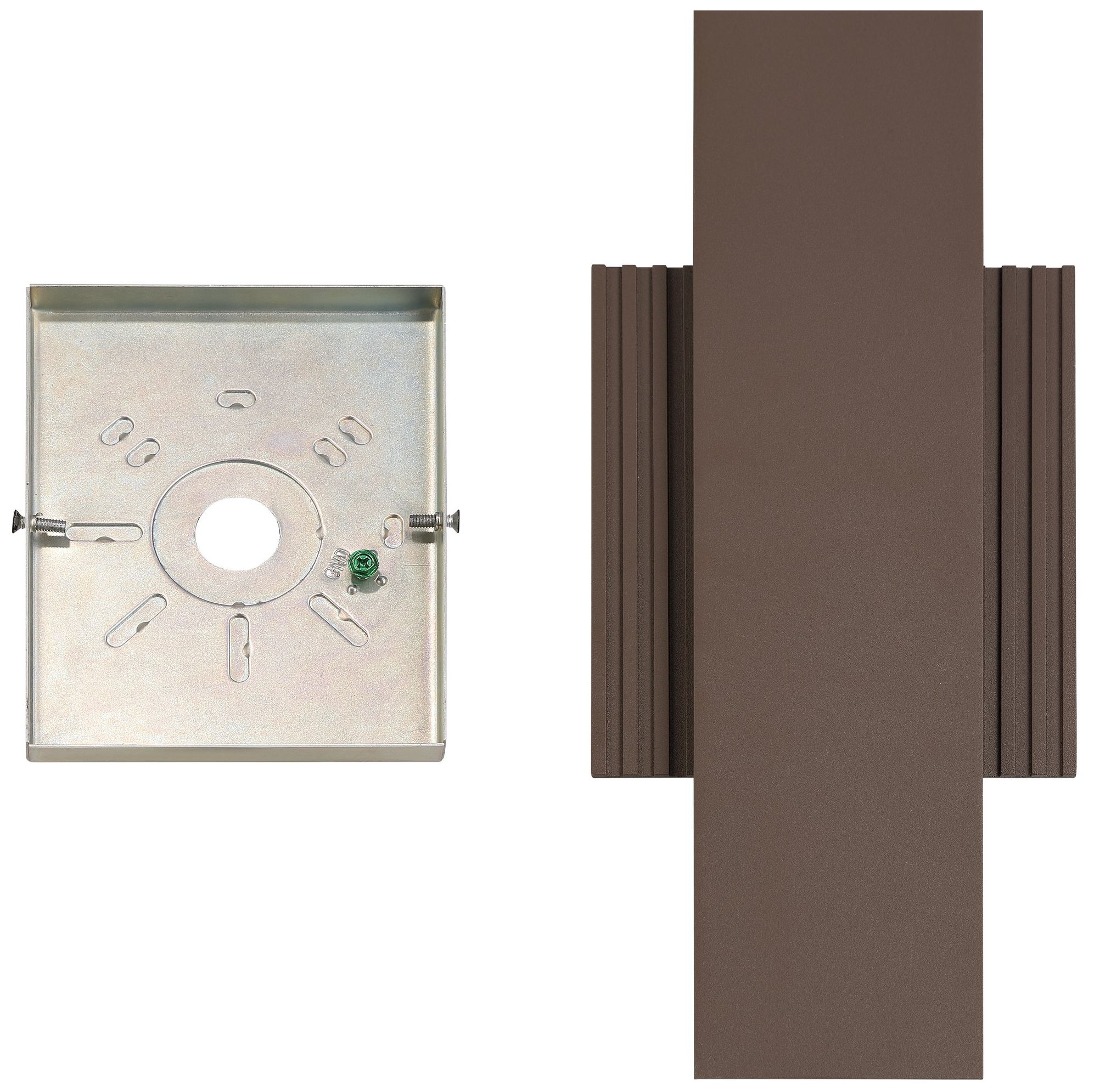 Image 4 Thesis Jacks 15" Architectural Bronze 5CCT LED Exterior Wall Sconce more views