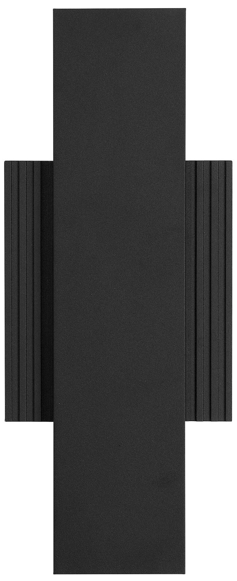 Image 2 Thesis Jacks 15" Textured Black 5CCT LED Exterior Wall Sconce more views