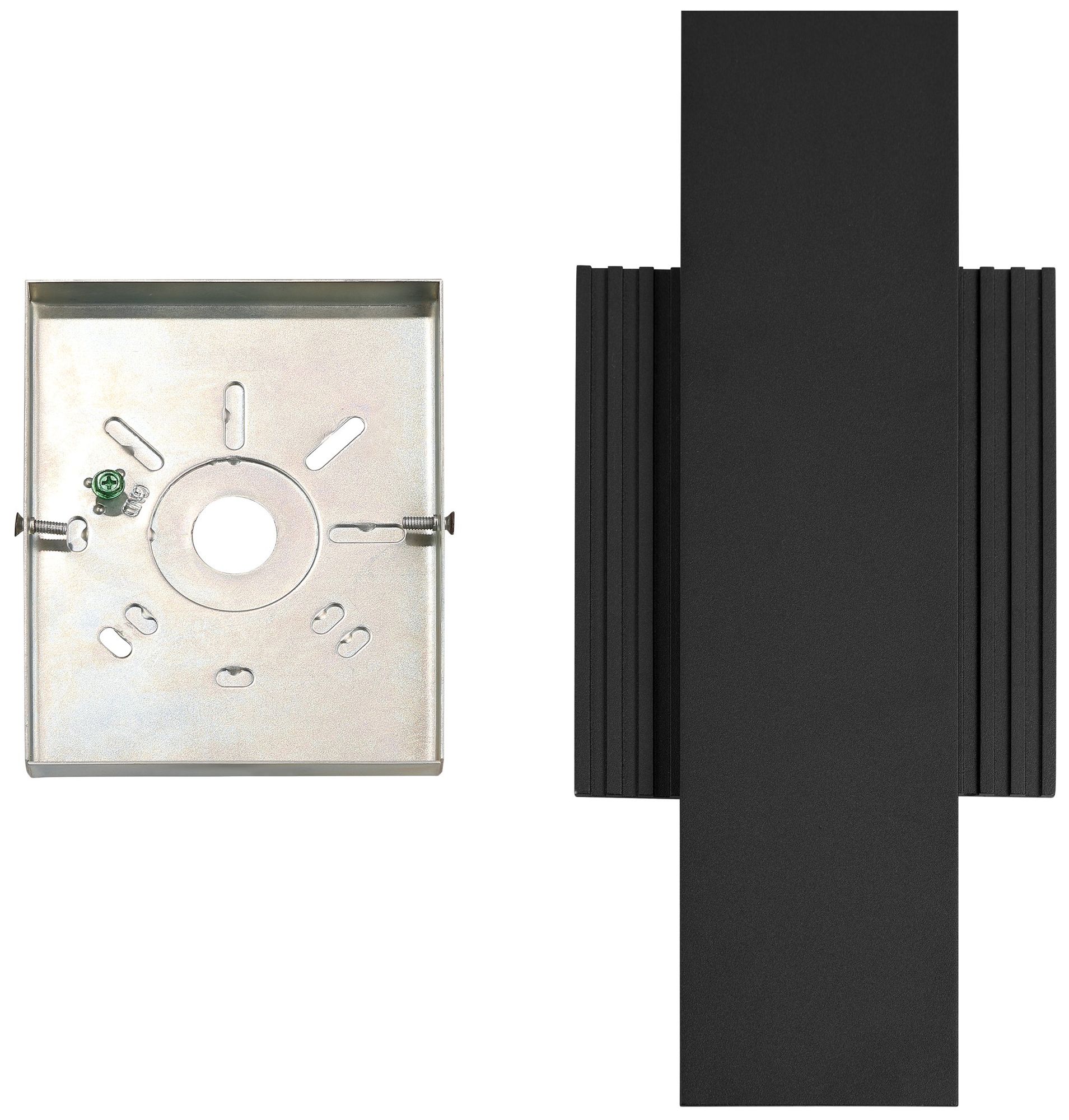 Image 4 Thesis Jacks 15" Textured Black 5CCT LED Exterior Wall Sconce more views