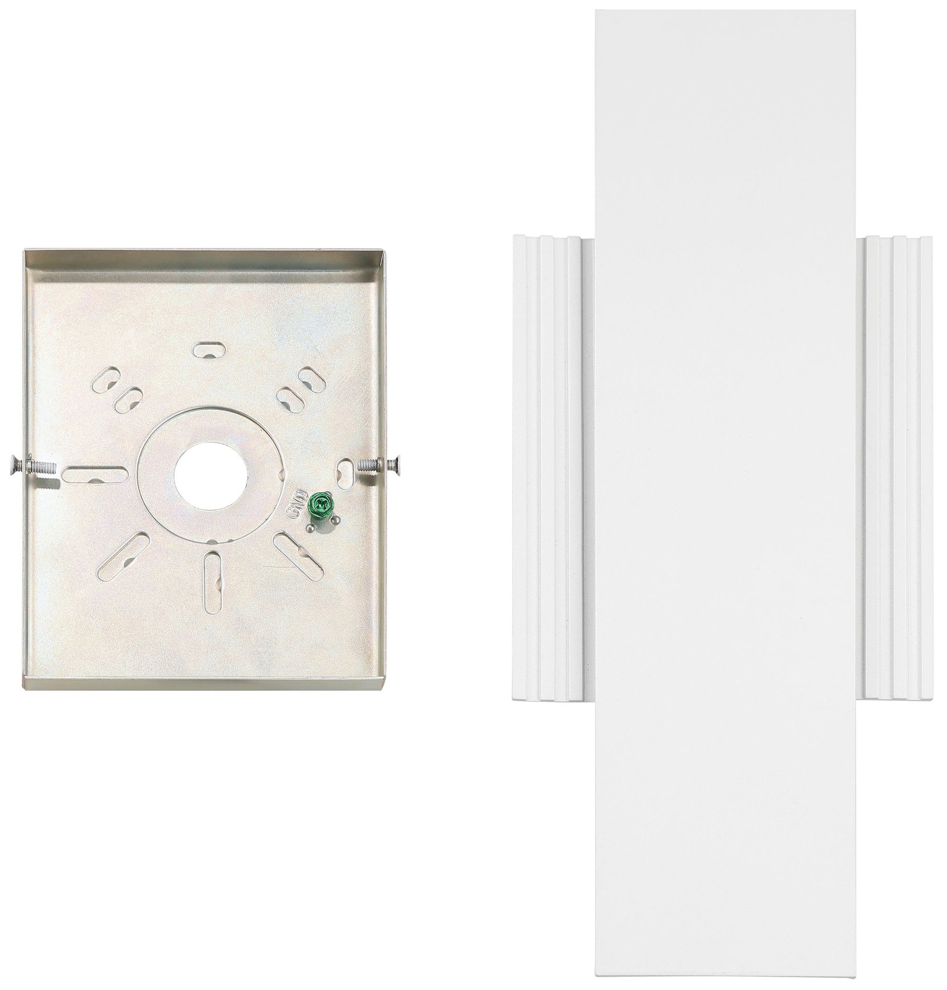 Image 4 Thesis Jacks 15" Textured White 5CCT LED Exterior Wall Sconce more views