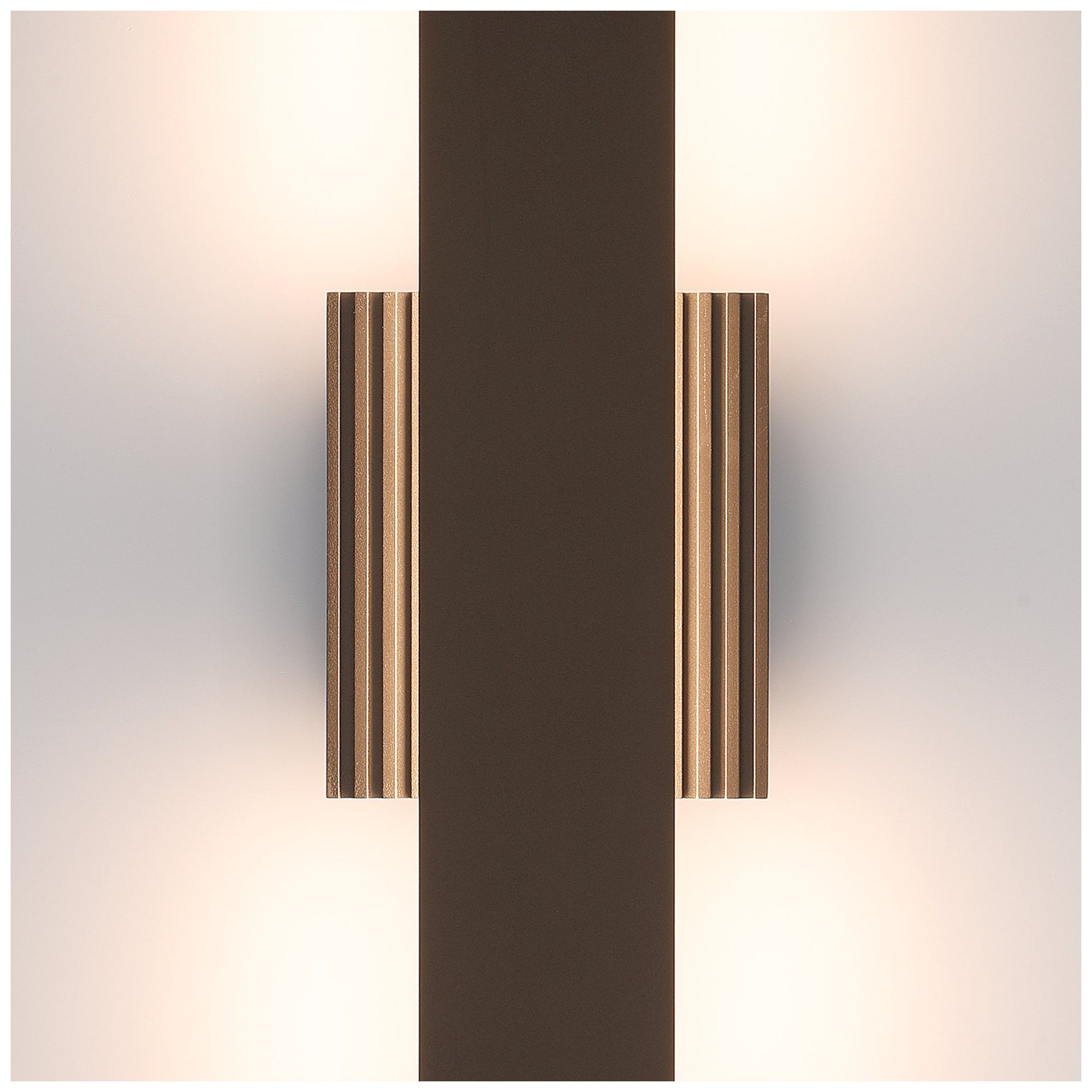 Image 3 Thesis Jacks 22" Architectural Bronze 5CCT LED Exterior Wall Sconce more views