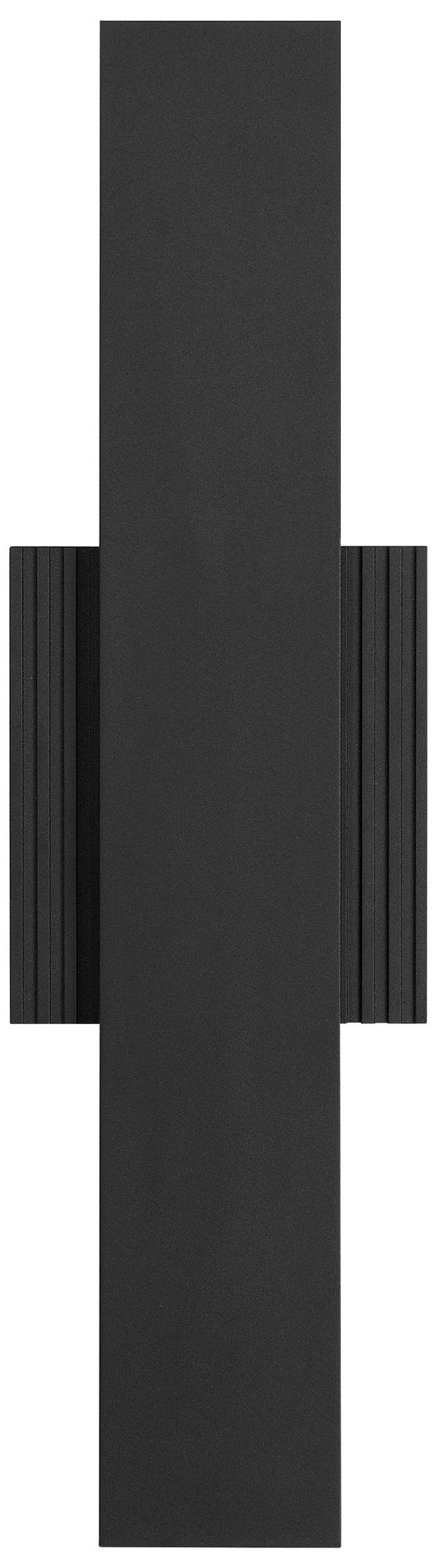 Image 2 Thesis Jacks 22" Textured Black 5CCT LED Exterior Wall Sconce more views