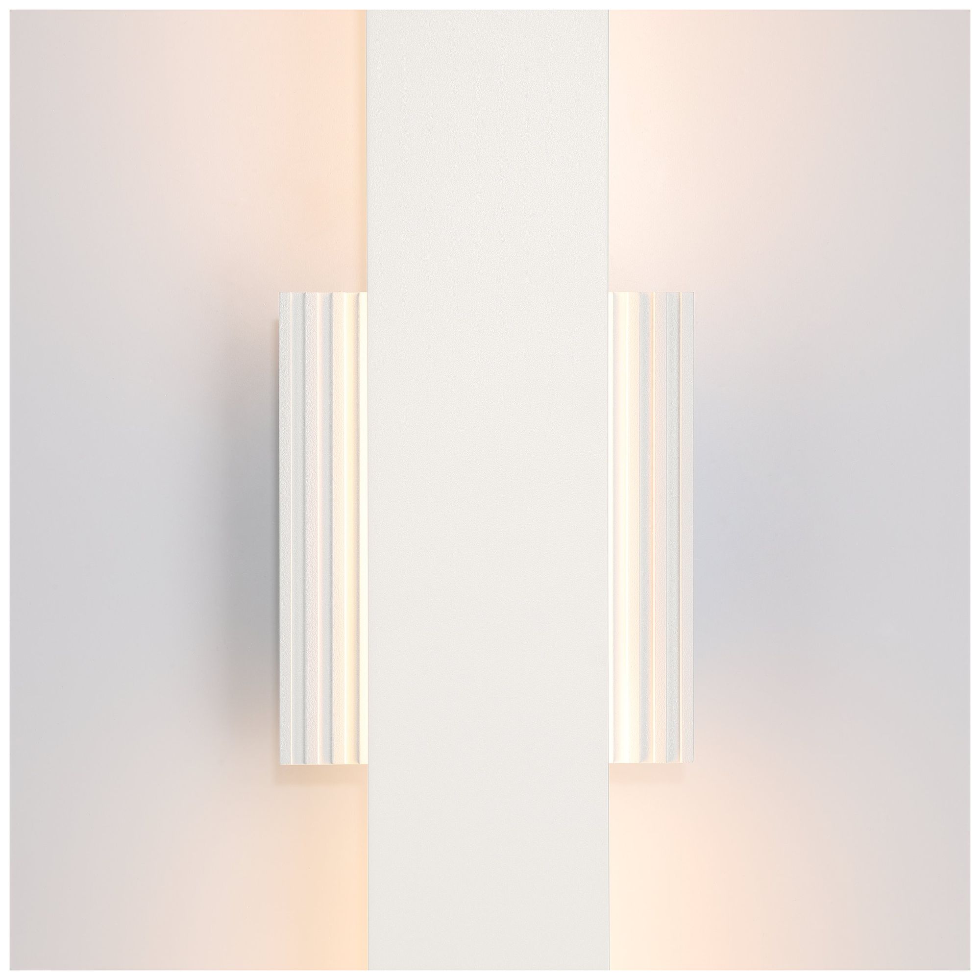 Image 3 Thesis Jacks 22" Textured White 5CCT LED Exterior Wall Sconce more views