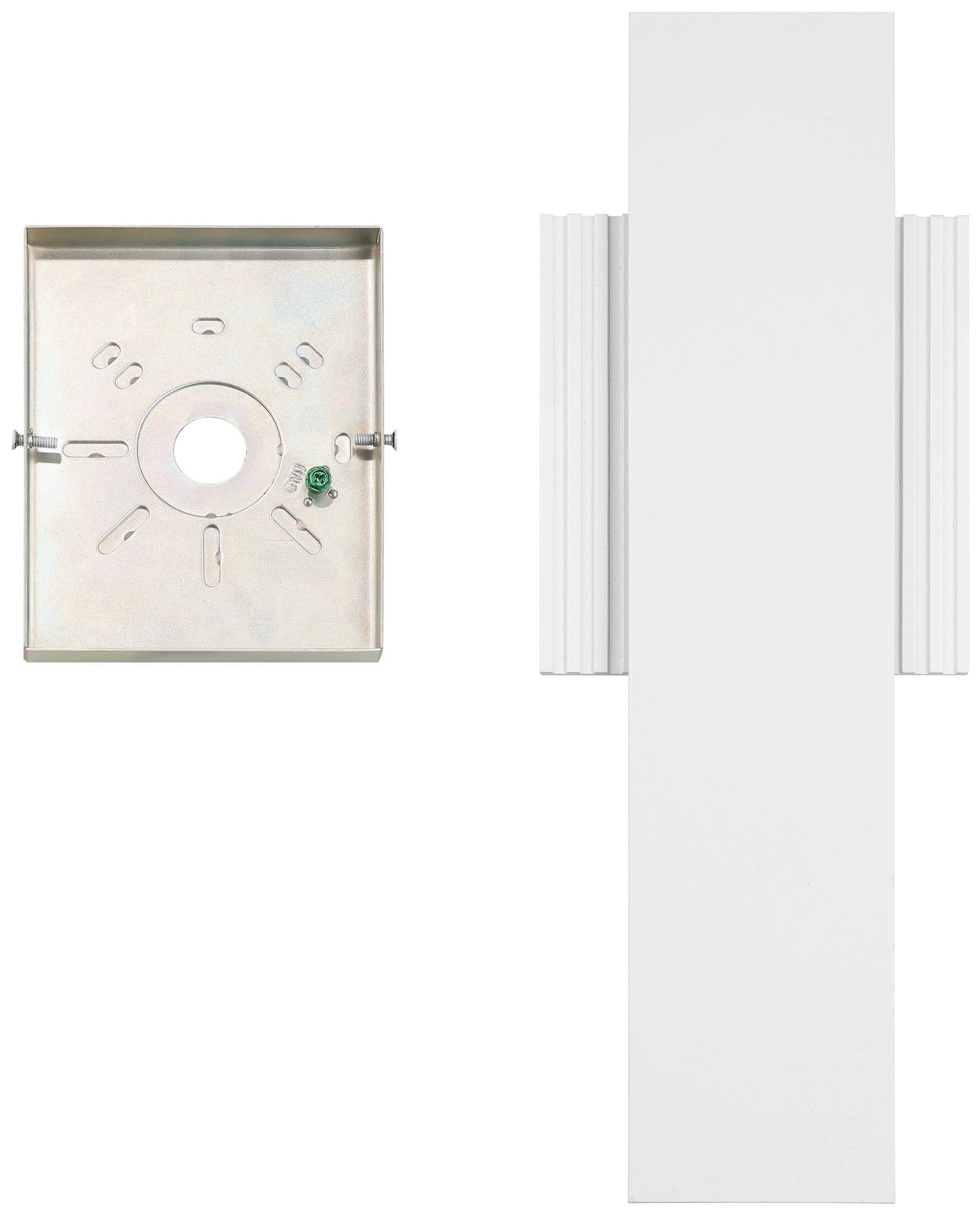 Image 4 Thesis Jacks 22" Textured White 5CCT LED Exterior Wall Sconce more views