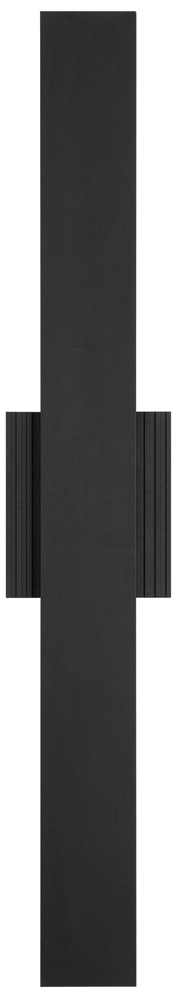 Image 2 Thesis Jacks 36" Textured Black 5CCT LED Exterior Wall Sconce more views