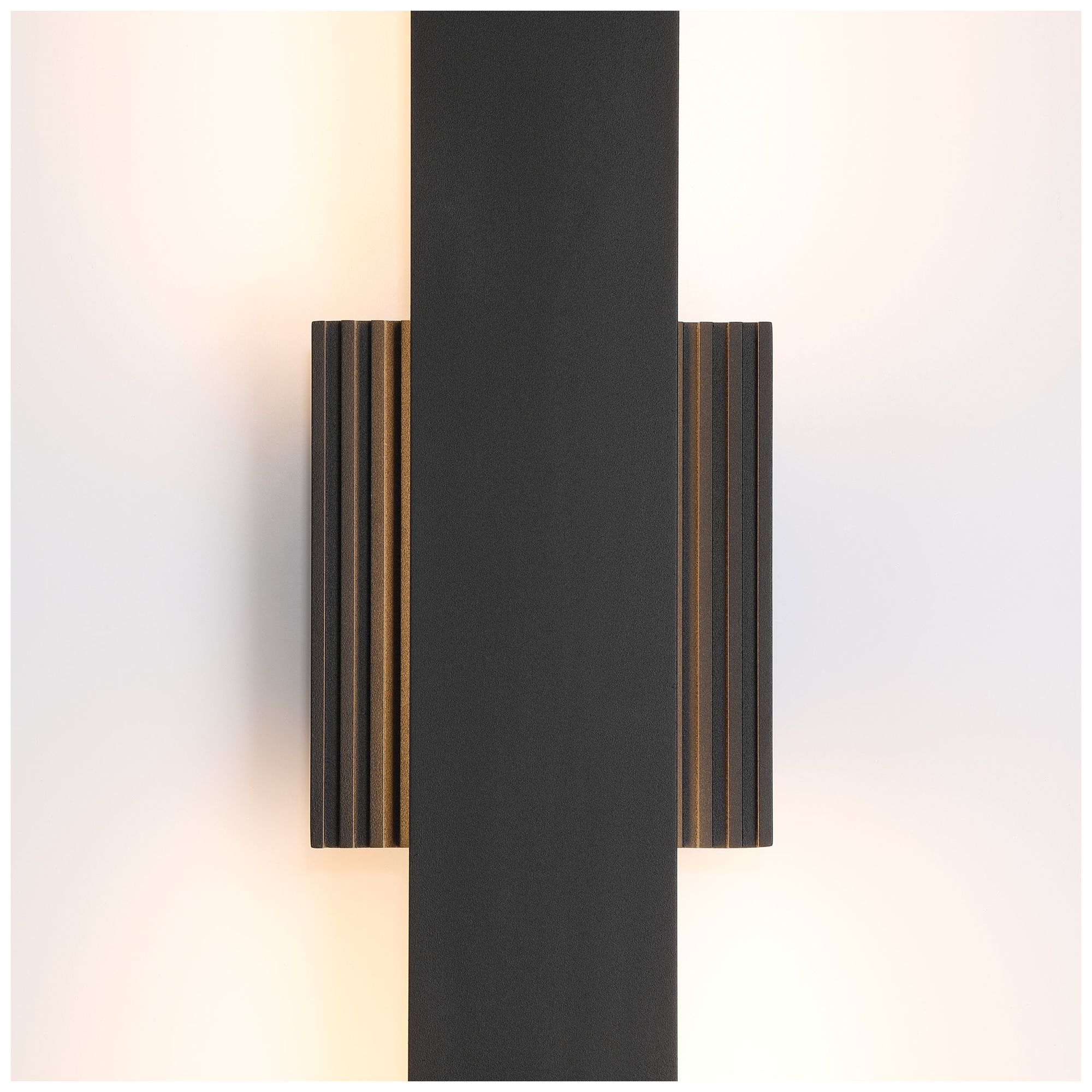 Image 3 Thesis Jacks 36" Textured Black 5CCT LED Exterior Wall Sconce more views