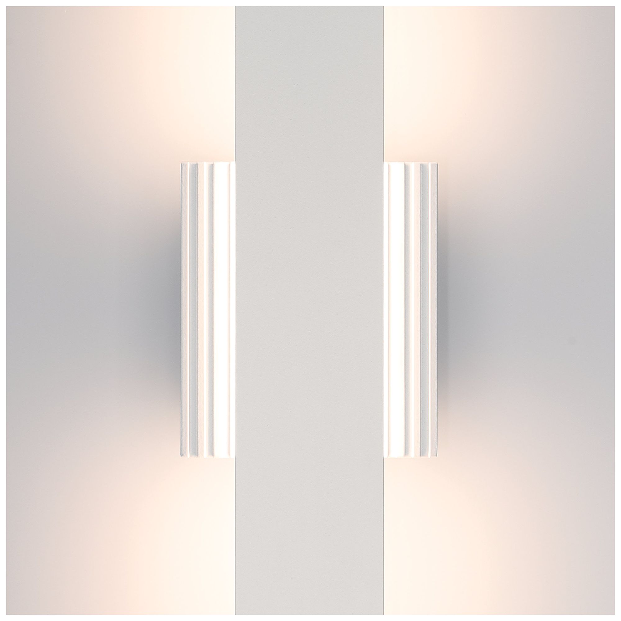 Image 3 Thesis Jacks 36" Textured White 5CCT LED Exterior Wall Sconce more views