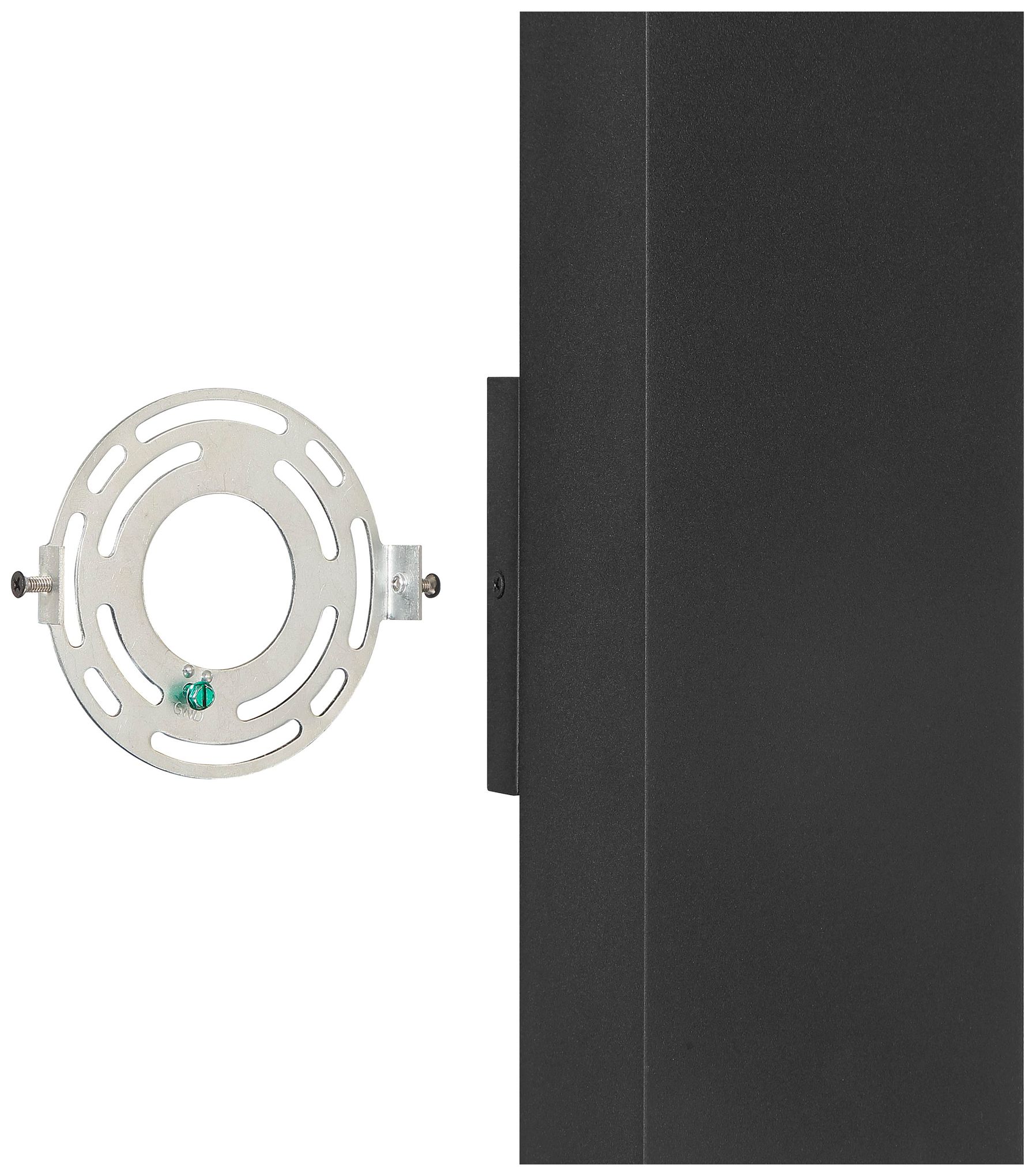 Image 3 Thesis Jasper 14" 2 Light Textured Black LED Exterior Wall Sconce more views