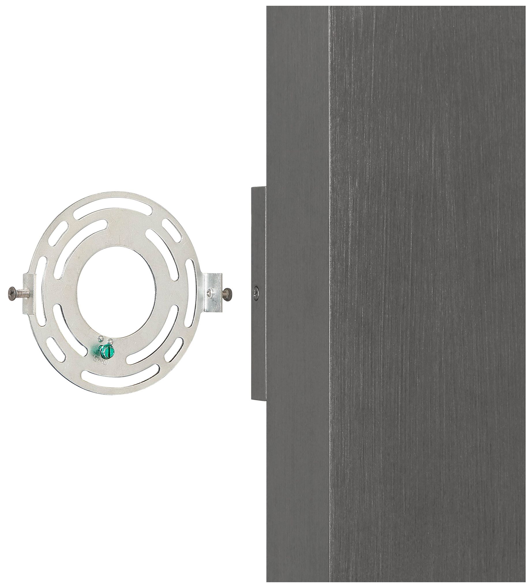 Image 3 Thesis Jasper 14" 2 Light Graphite  LED Exterior Wall Sconce more views