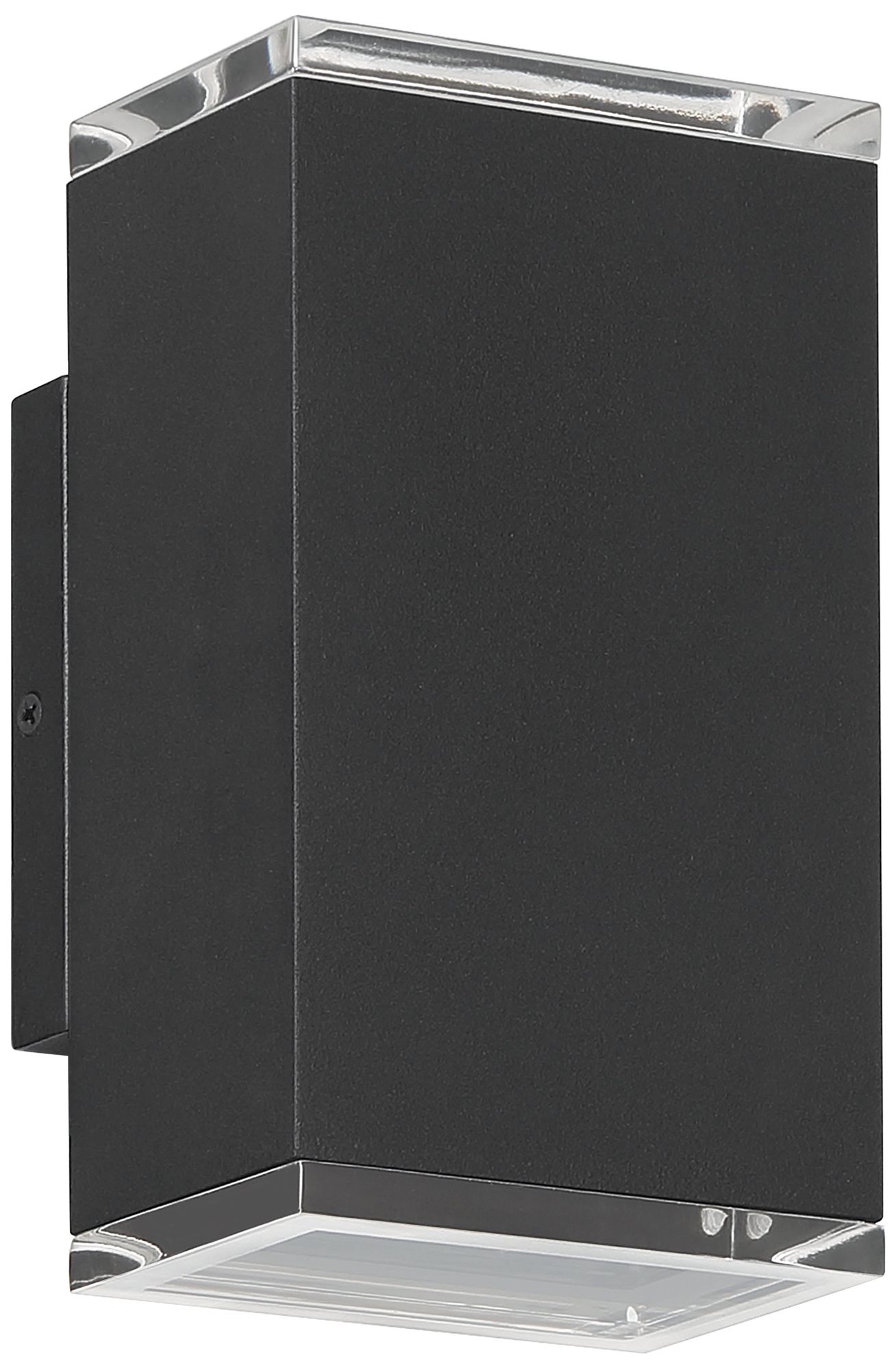 Thesis Jasper 8" 2 Light Textured Black LED Exterior Wall Sconce