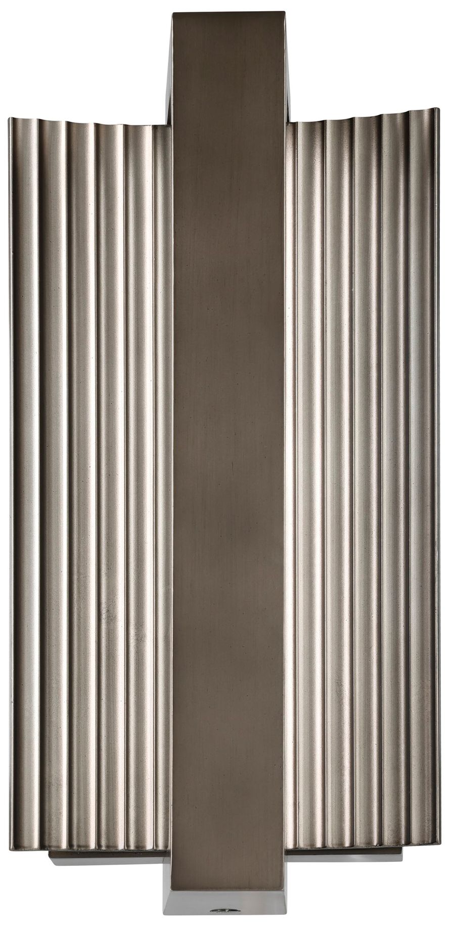 Image 2 Thesis Jubilee 12" Forged Bronze 5CCT LED Exterior Wall Sconce more views