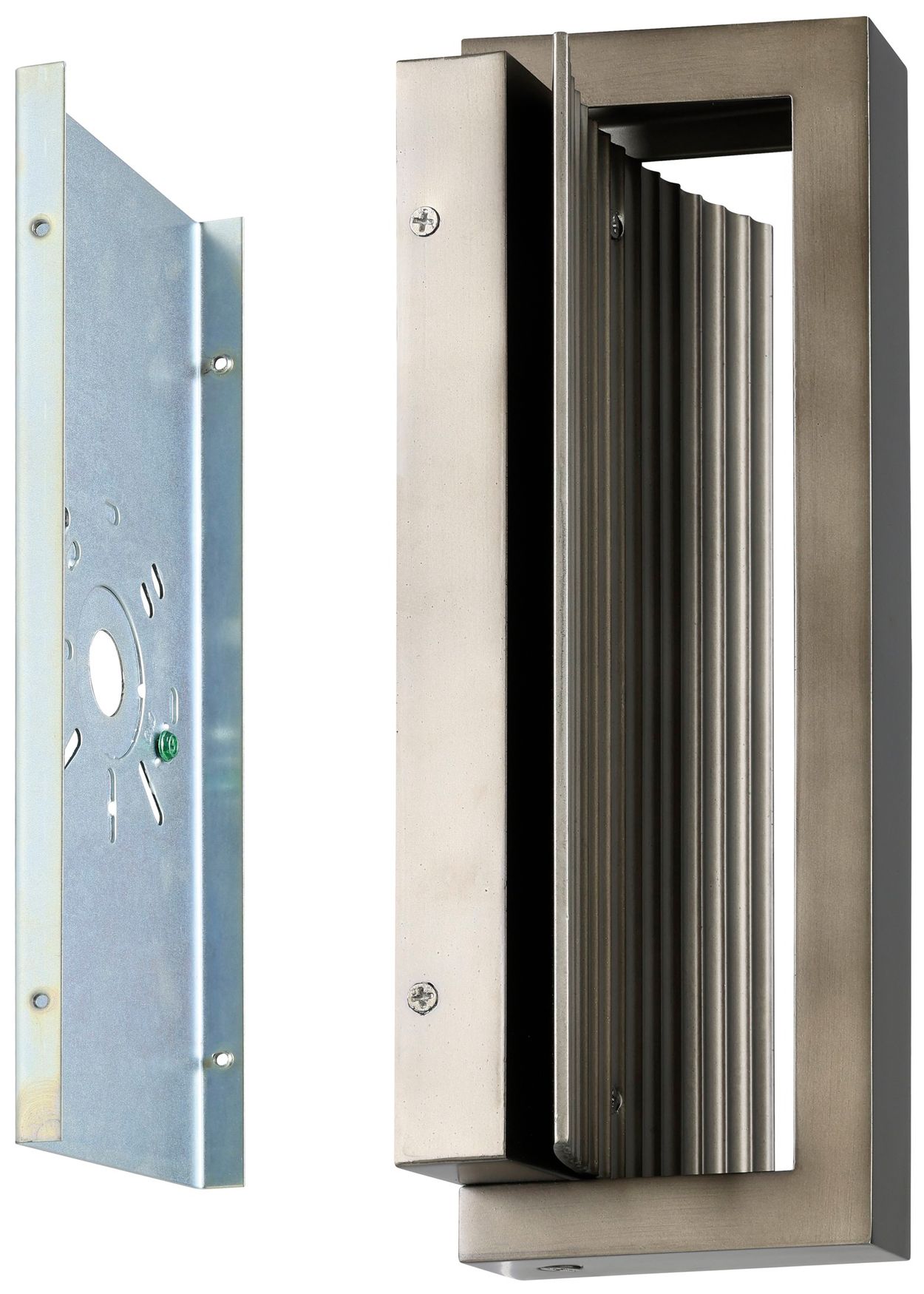 Image 4 Thesis Jubilee 12" Forged Bronze 5CCT LED Exterior Wall Sconce more views