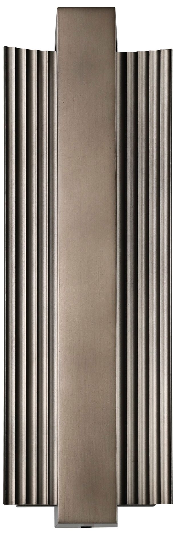 Image 2 Thesis Jubilee 18" Forged Bronze 5CCT LED Exterior Wall Sconce more views