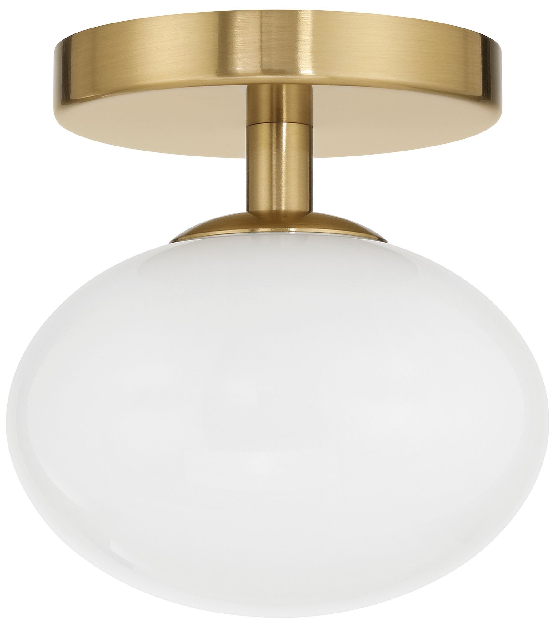 Image 4 Thesis Julep 6 inch 1 Light Brushed Gold Semi-Flush Mount Ceiling Light more views