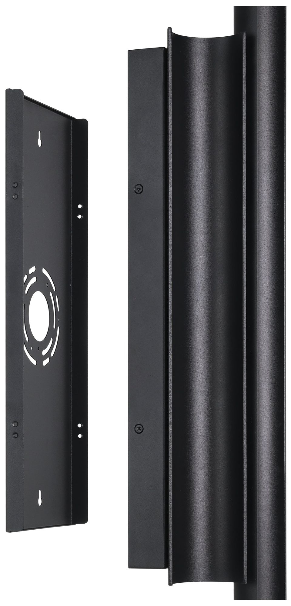 Image 4 Thesis Kestrel 22" 3 Light Textured Black 5CCT LED Exterior Wall Sconce more views