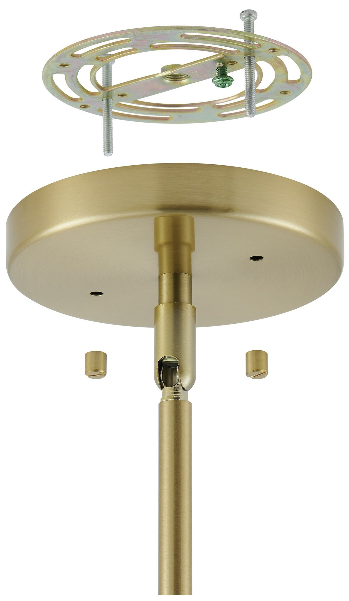 Image 7 Thesis Leah 30" 6 Light Brushed Gold and White Onyx Chandelier more views