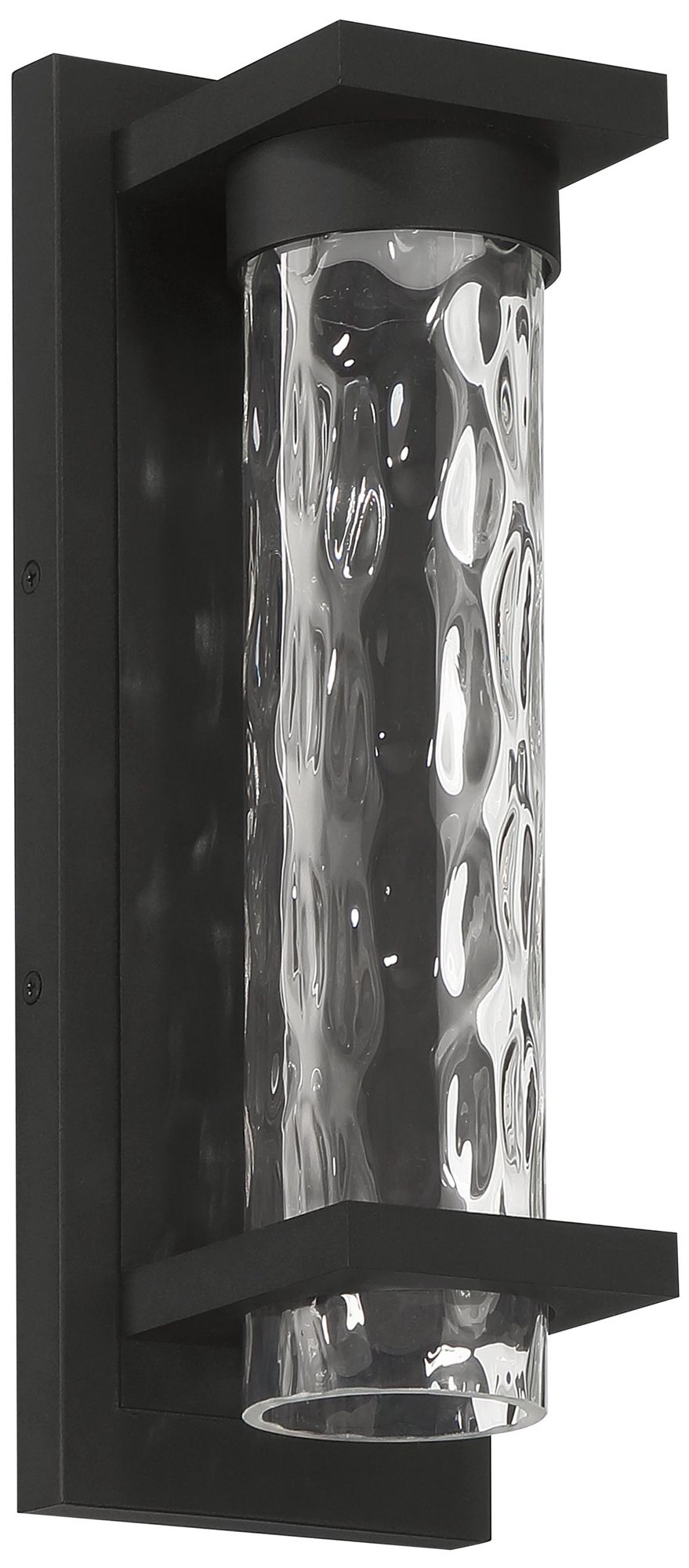 Thesis Lionel 14" LED Exterior Wall Sconce with Clear Water Glass Shade