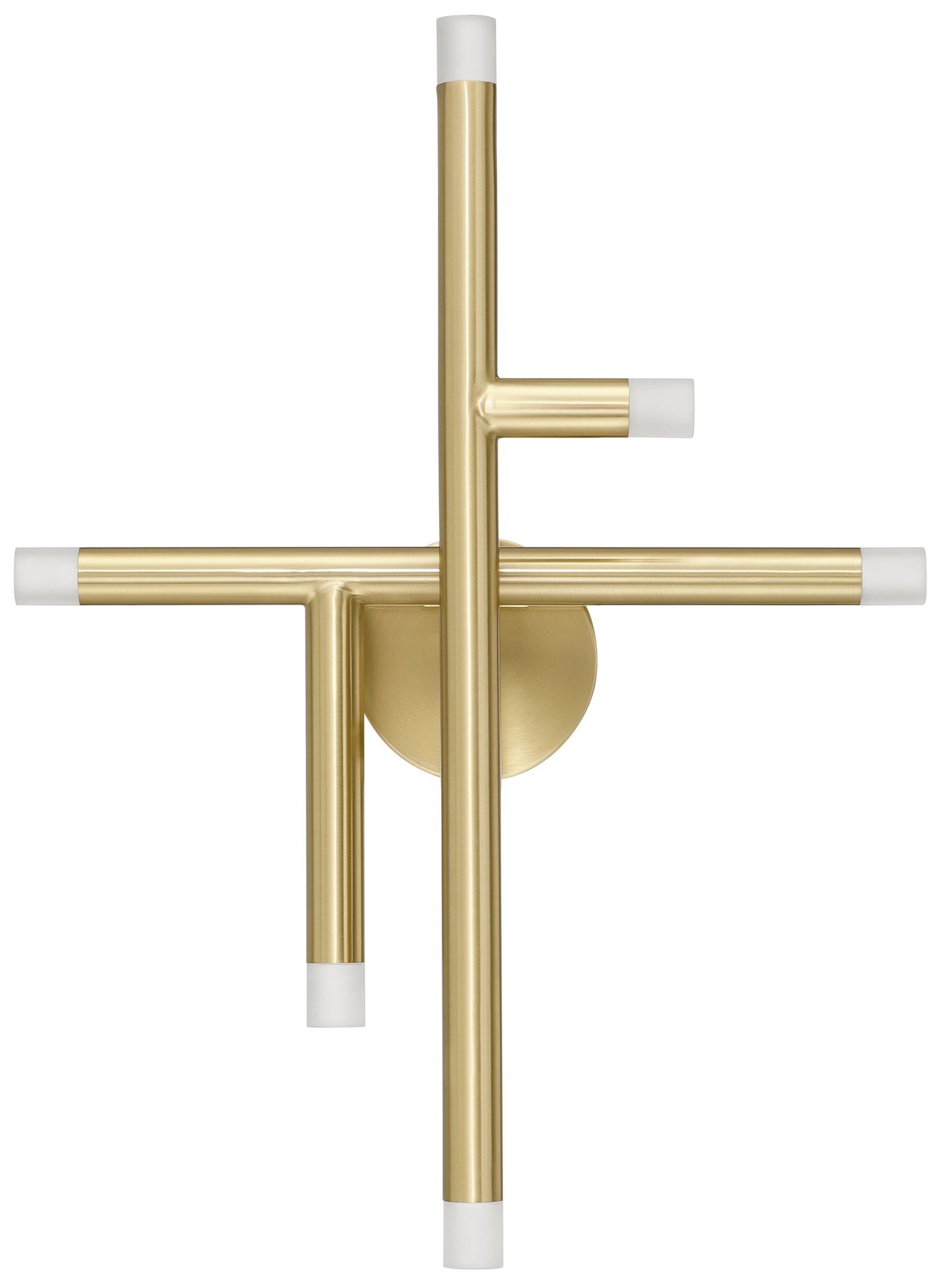 Image 6 Thesis Manhattan 18 inch 6 Light Brushed Gold LED Flush Mount Light more views