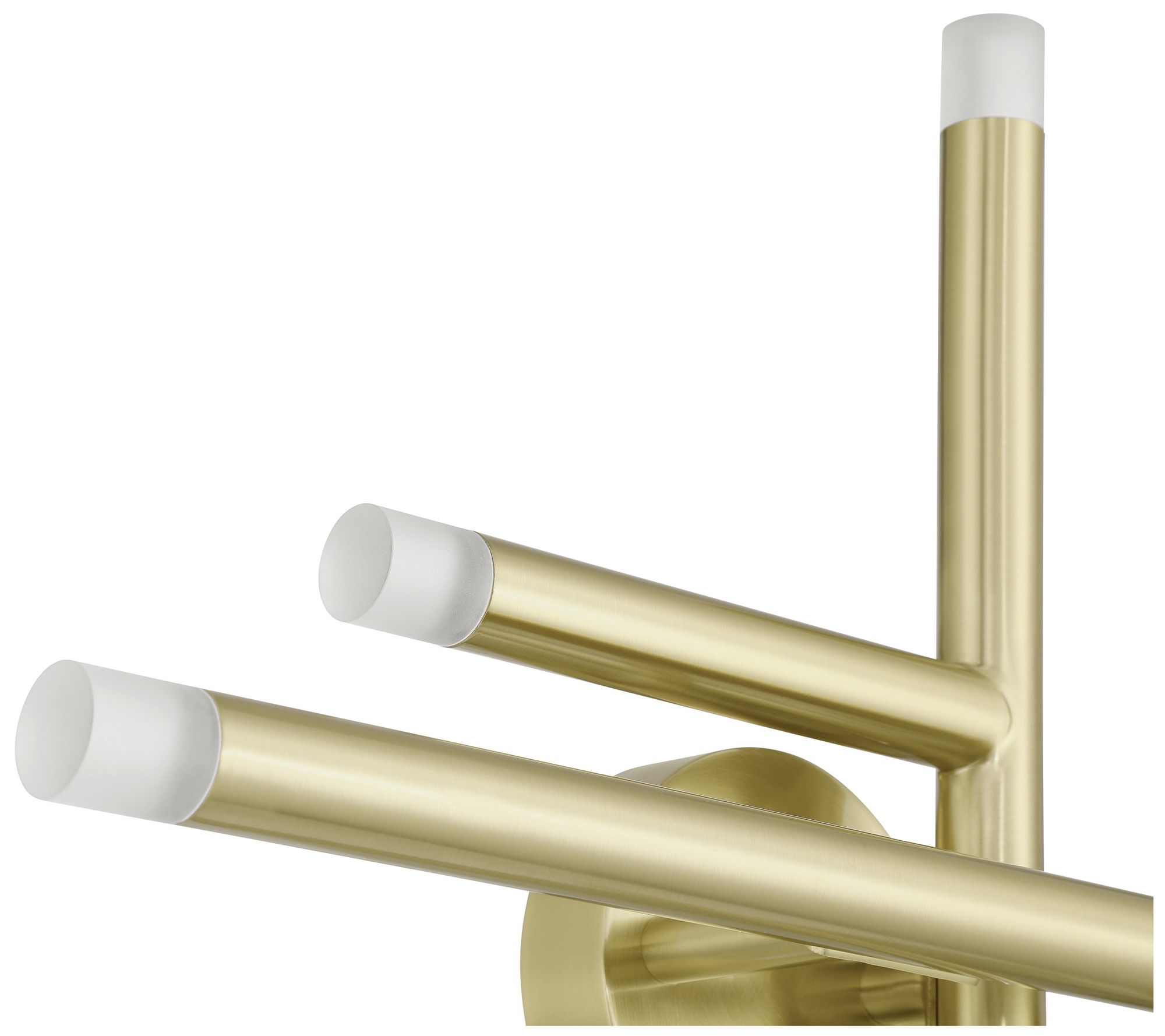 Image 7 Thesis Manhattan 18 inch 6 Light Brushed Gold LED Flush Mount Light more views