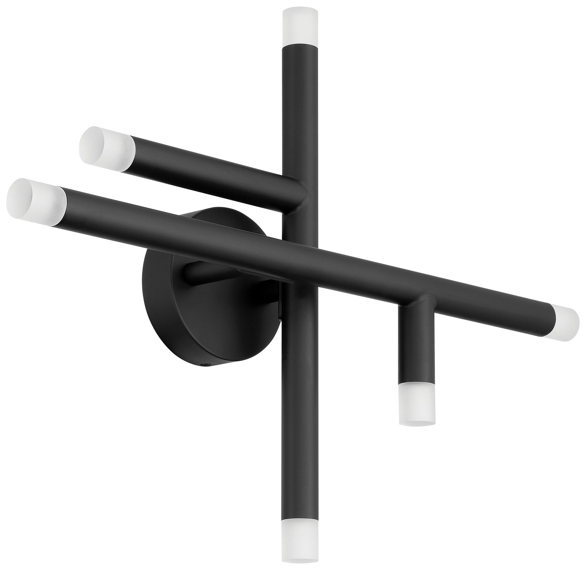 Image 3 Thesis Manhattan 18 inch 6 Light Matte Black LED Flush Mount Light more views