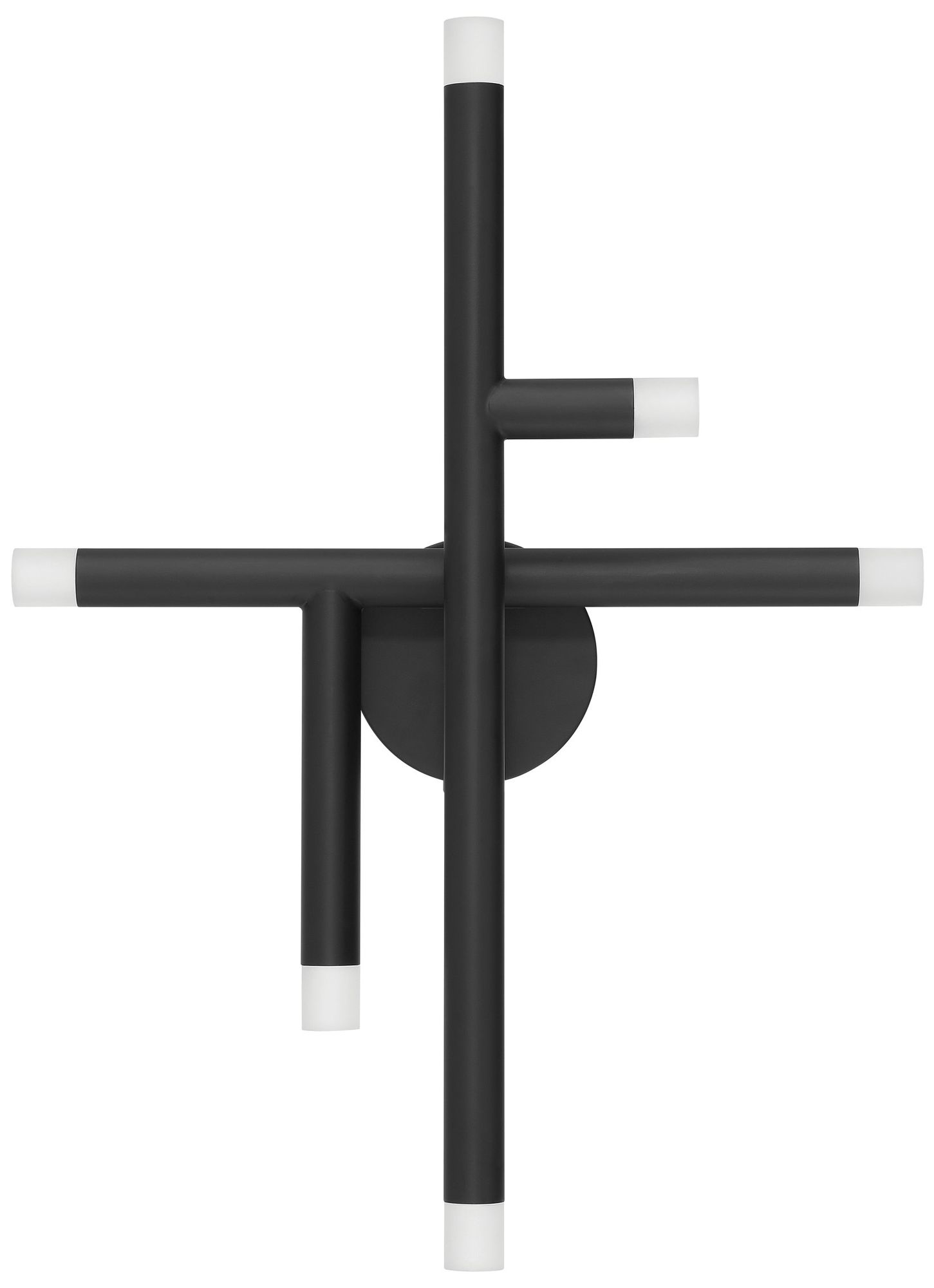 Image 6 Thesis Manhattan 18 inch 6 Light Matte Black LED Flush Mount Light more views