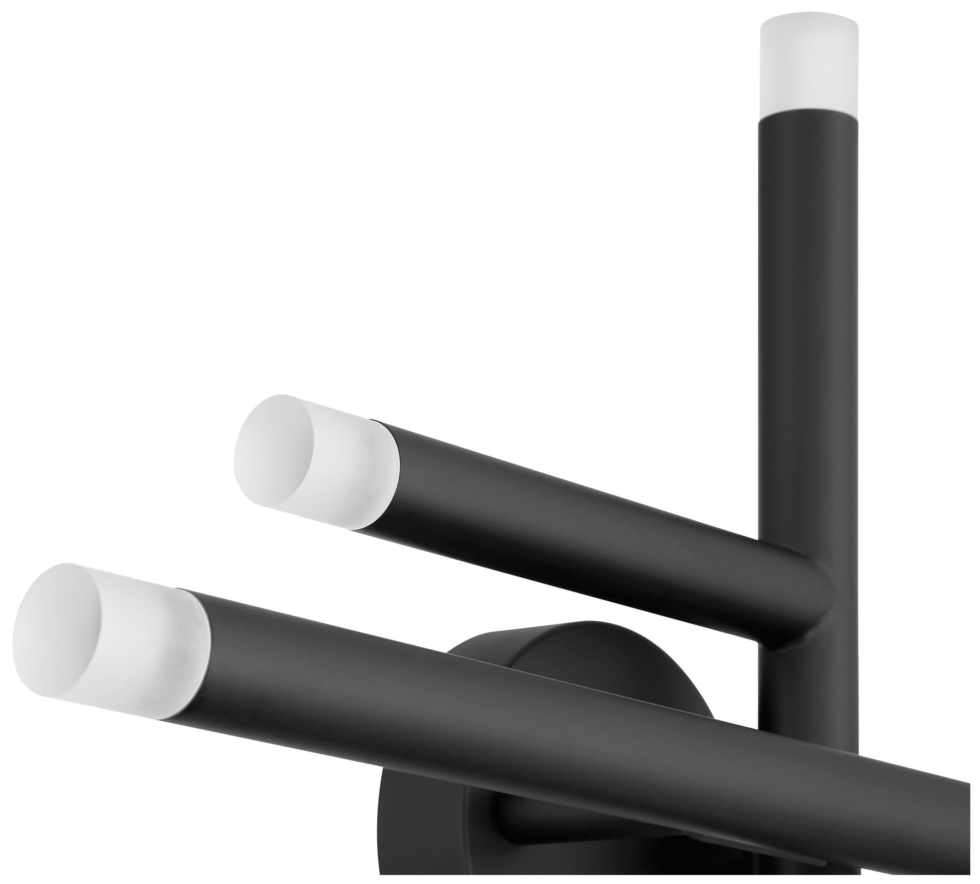 Image 7 Thesis Manhattan 18 inch 6 Light Matte Black LED Flush Mount Light more views