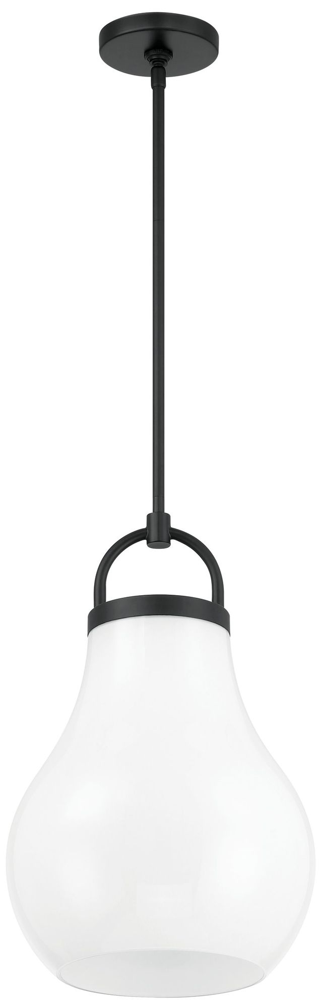 Thesis Mansfield 12" 1 Light Matte Black Pendant Light