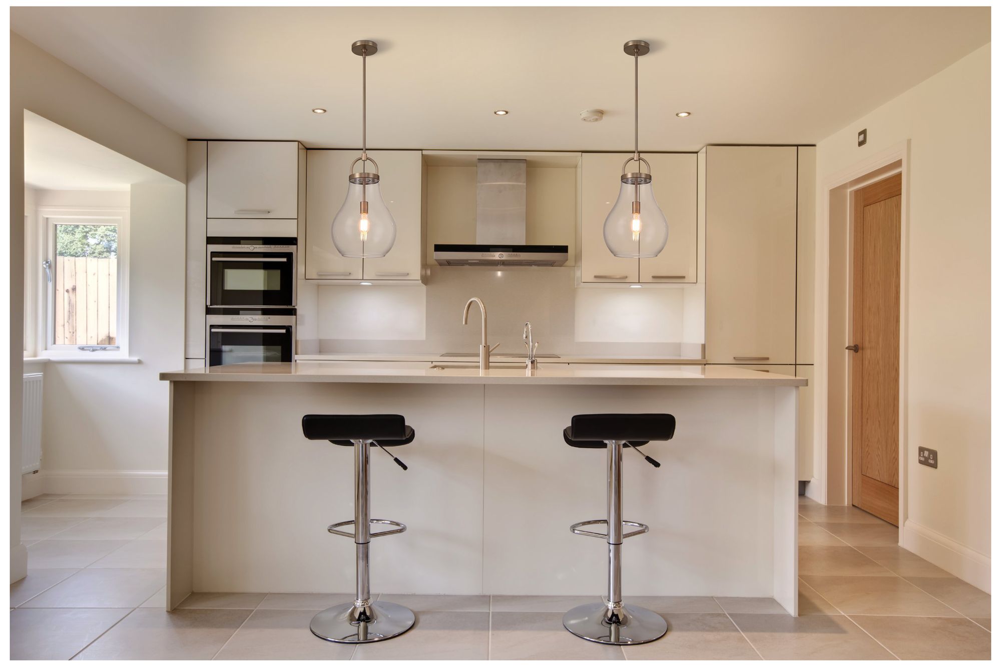 Image 7 Thesis Mansfield 12" 1 Lt Champagne Gold Pendant Light, Clear Glass Shade more views