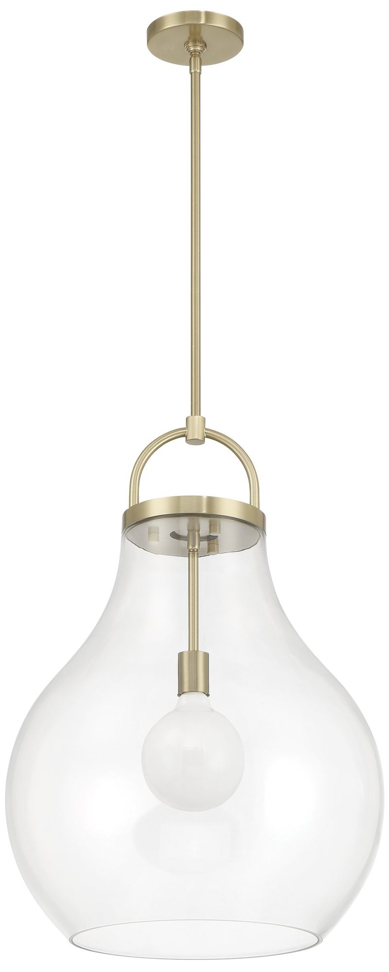 Image 3 Thesis Mansfield 18" 1 Light Champagne Gold Pendant Light more views
