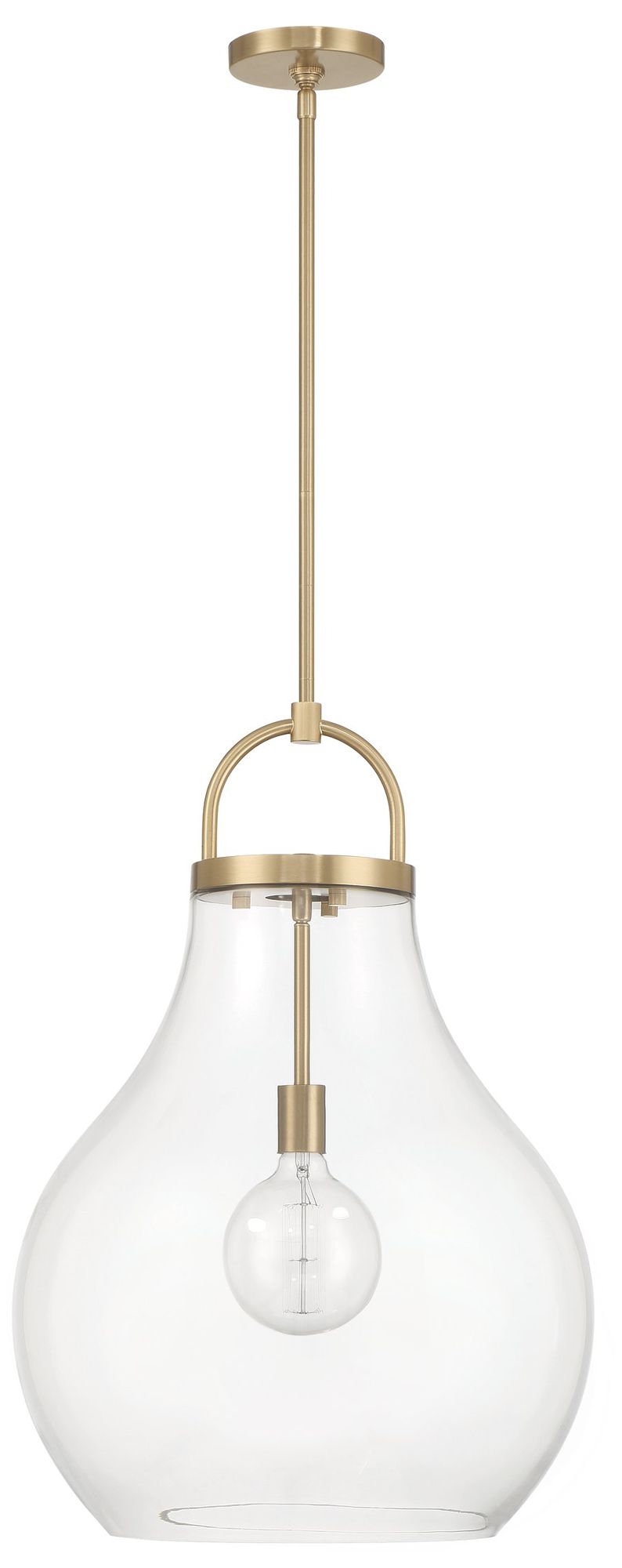 Image 4 Thesis Mansfield 18" 1 Light Champagne Gold Pendant Light more views