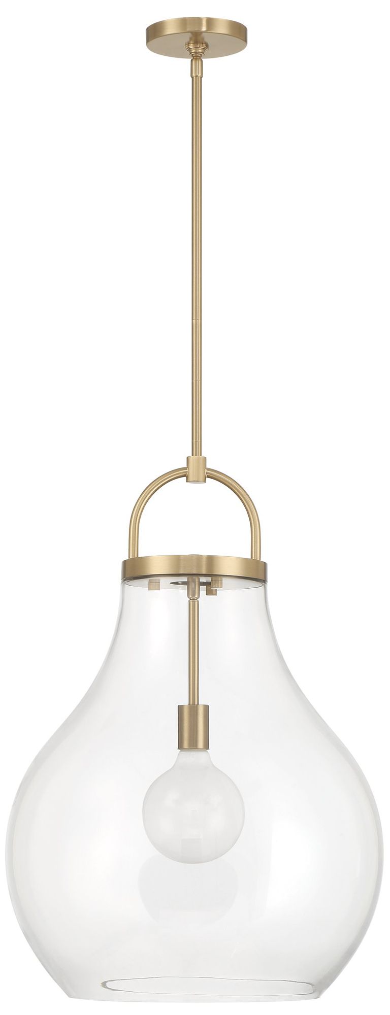 Image 5 Thesis Mansfield 18" 1 Light Champagne Gold Pendant Light more views