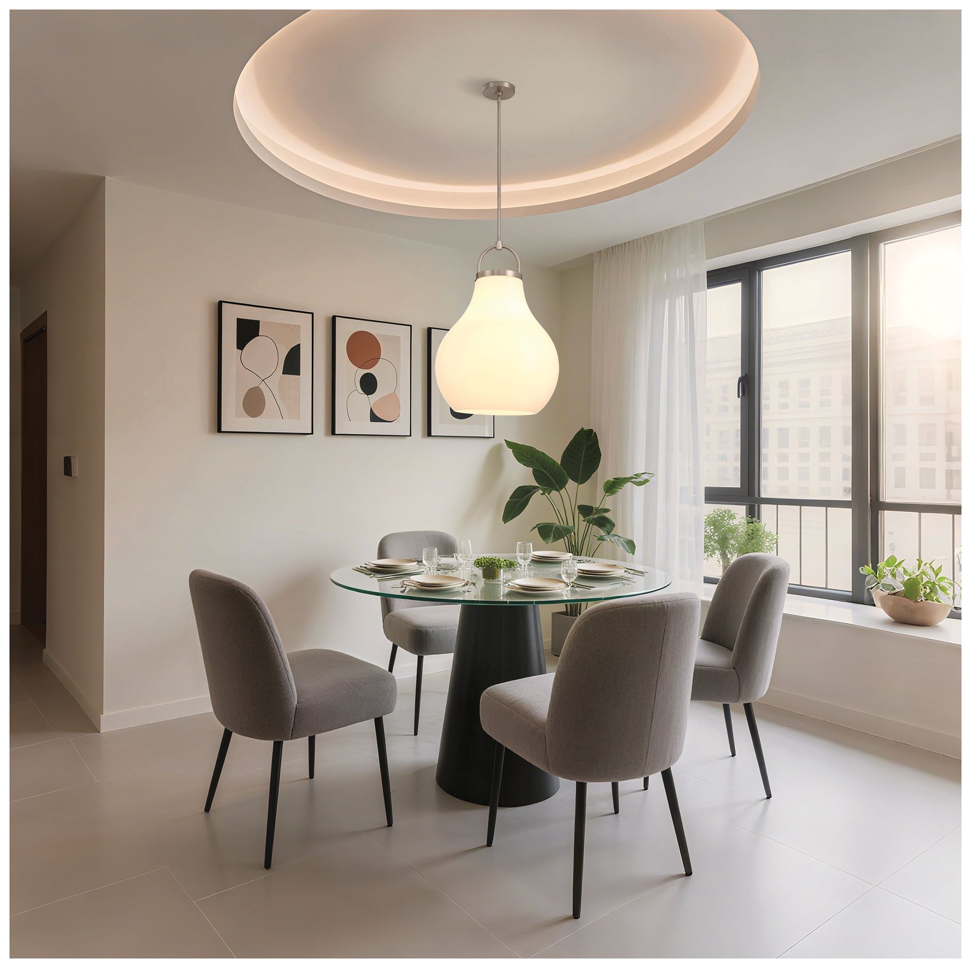 Image 5 Thesis Mansfield 18" 1 Light Champagne Gold Pendant Light more views