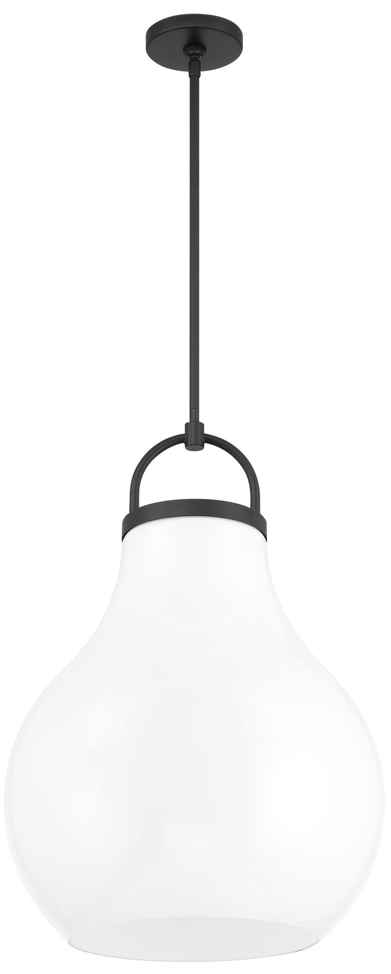 Thesis Mansfield 18" 1 Light Matte Black Pendant Light