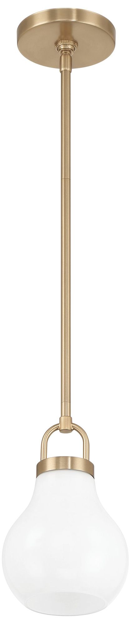 Thesis Mansfield 6" 1 Light Champagne Gold Pendant Light