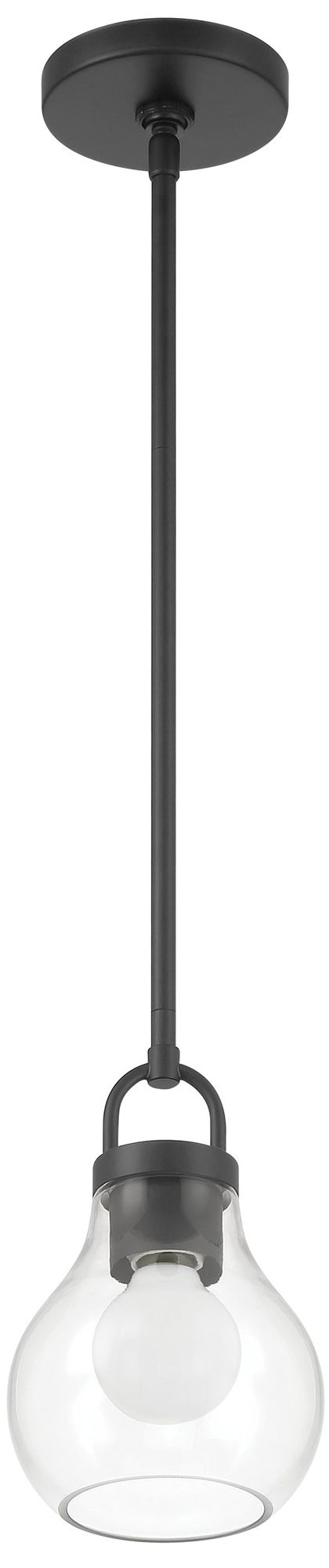 Image 3 Thesis Mansfield 6" 1 Light Matte Black Pendant Light w/ Clear Glass Shade more views