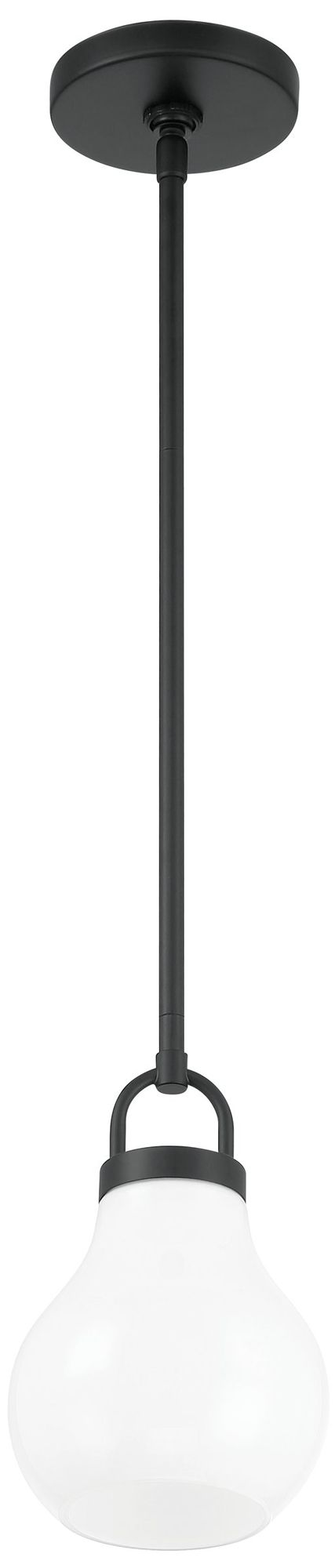 Thesis Mansfield 6" 1 Light Matte Black Pendant Light