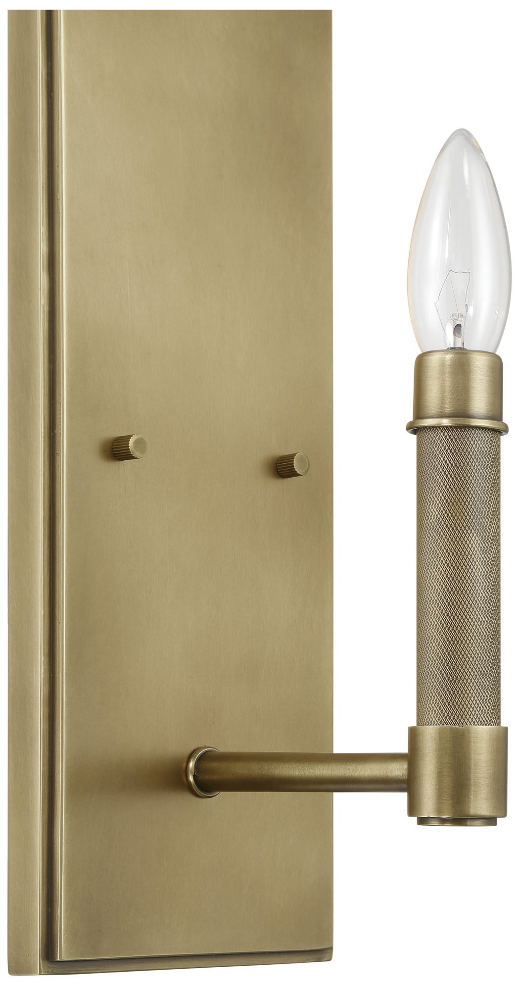 Image 5 Thesis Mcgill 13" Natural Brass Wall Sconce w/ Matte Black/Gold Metal Shade more views