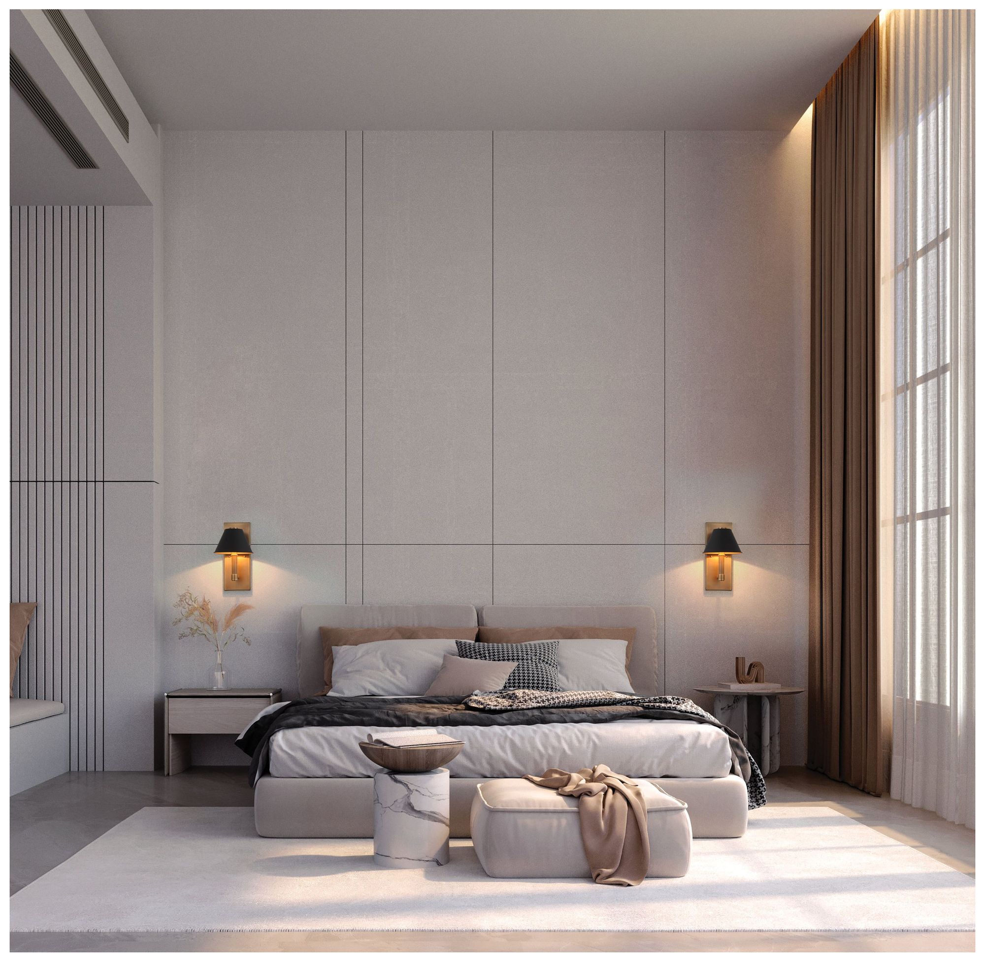 Image 7 Thesis Mcgill 13" Natural Brass Wall Sconce w/ Matte Black/Gold Metal Shade more views