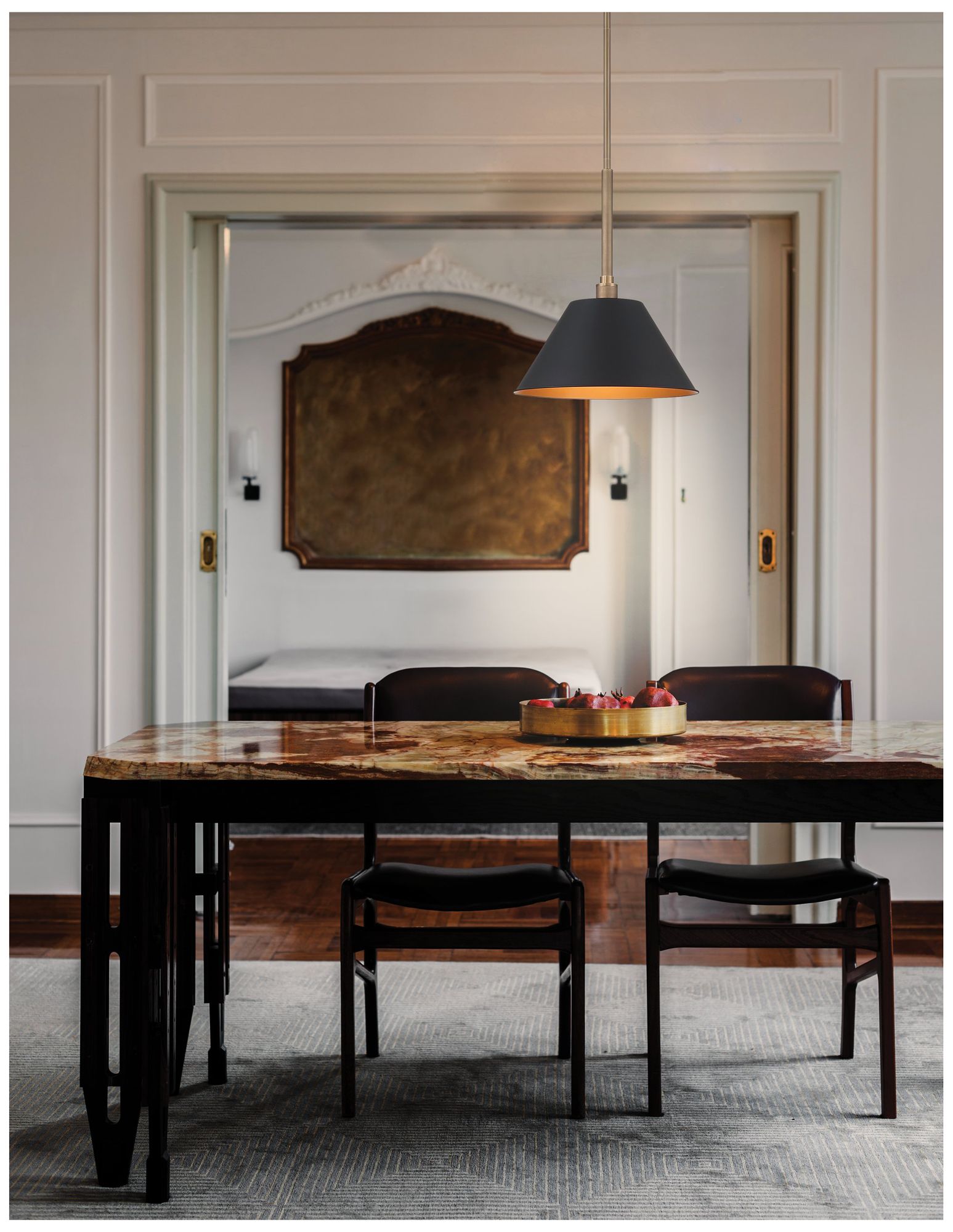Image 6 Thesis Mcgill 16" 1 Light Natural Brass Pendant Light more views