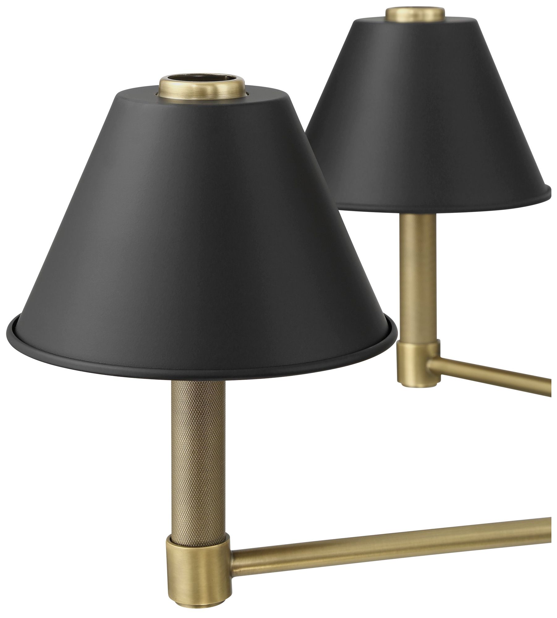 Image 4 Thesis Mcgill 40" 6 Light Natural Brass Chandelier more views