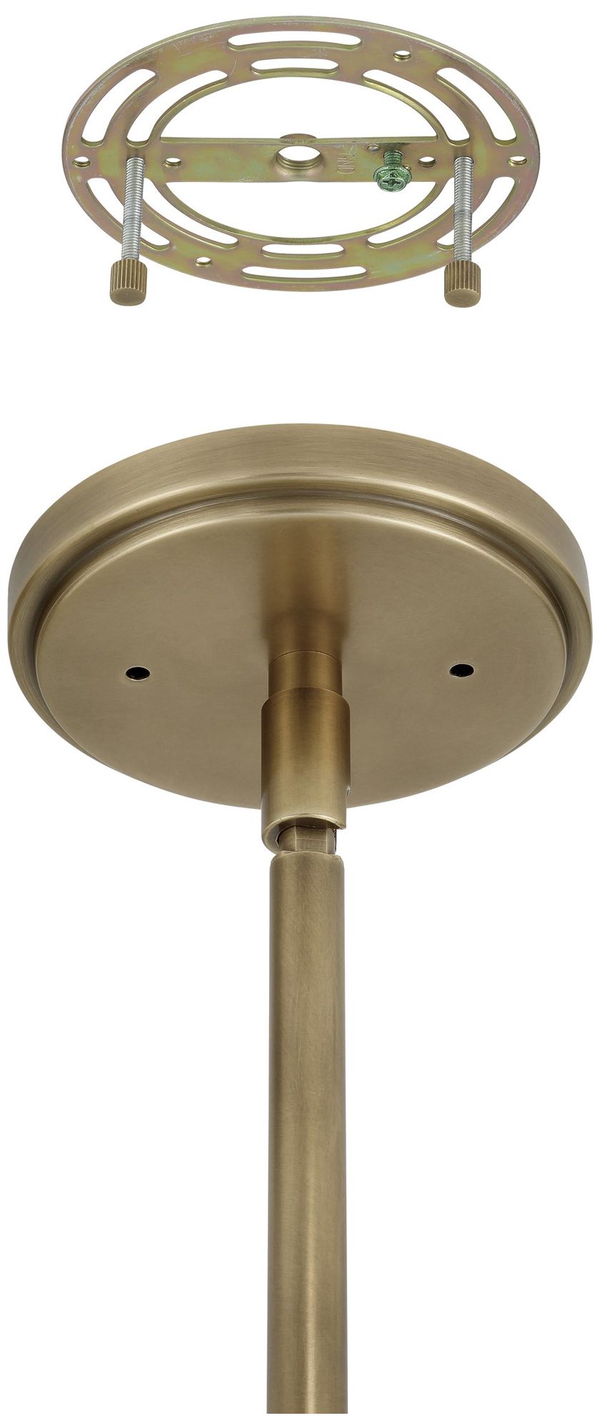 Image 6 Thesis Mcgill 40" 6 Light Natural Brass Chandelier more views