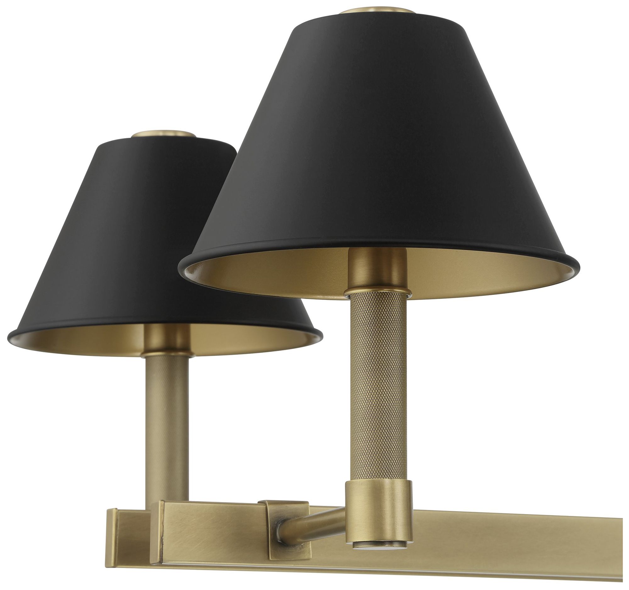 Image 4 Thesis Mcgill 52" 8 Light Natural Brass Linear Chandelier more views