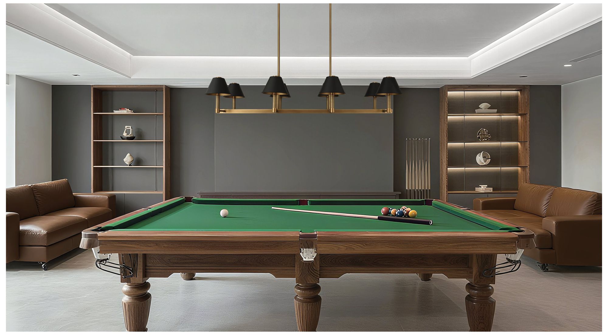 Thesis Mcgill 52" 8 Light Natural Brass Linear Chandelier