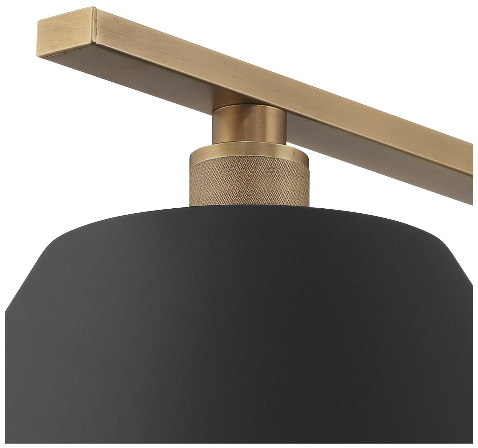 Image 4 Thesis Mcgill 60" 2 Light Natural Brass Linear Chandelier more views